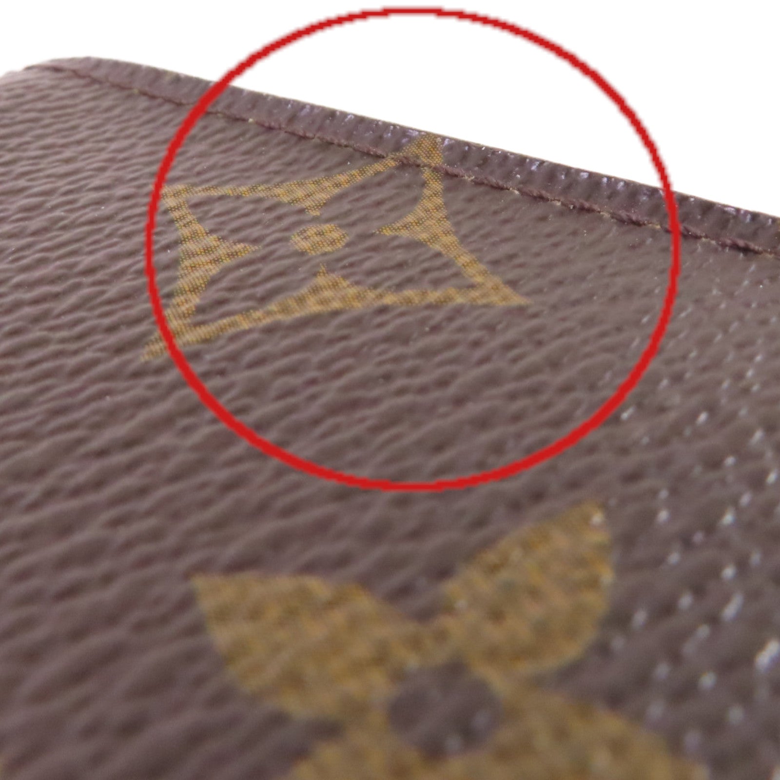 LOUIS VUITTON Monogram Card Case卡片套啡色