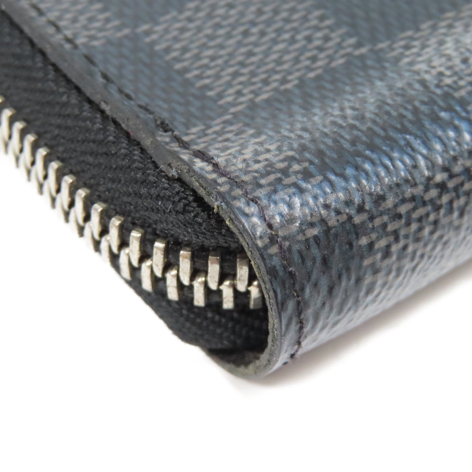 LOUIS VUITTON 【激減優惠】Damier Graphite Zippy Vertical Long Wallet銀扣拉鍊長錢包黑色
