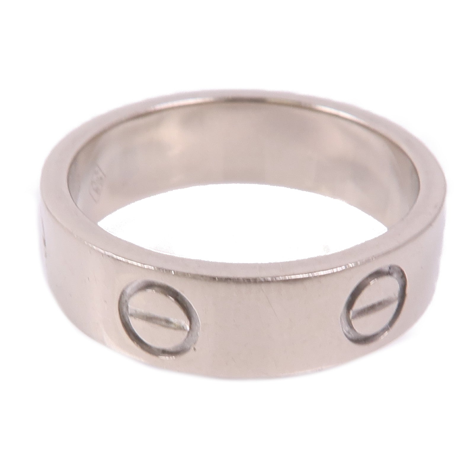 CARTIER 18K白金Love Ring戒指Cartier#53/US#6.25