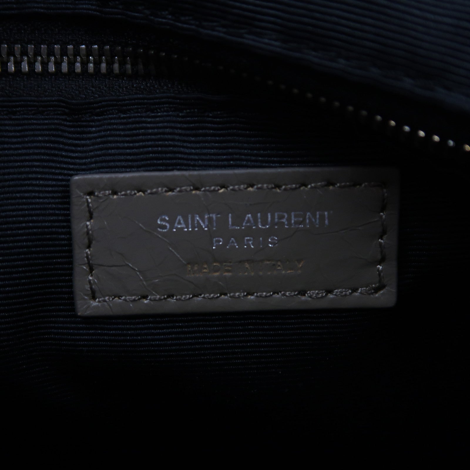 SAINT LAURENT 牛皮皮革Niki Shoulder Bag銀扣鏈帶肩背袋米色