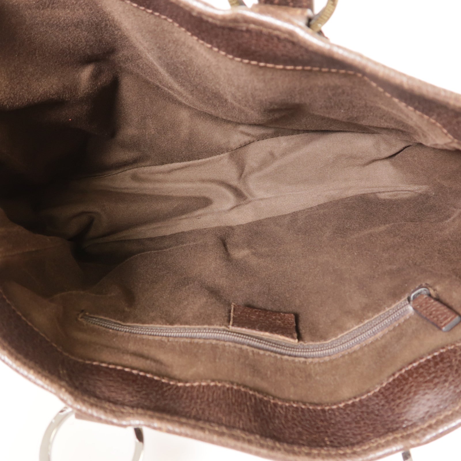GUCCI 帆布Shoulder Bag銀扣肩背袋