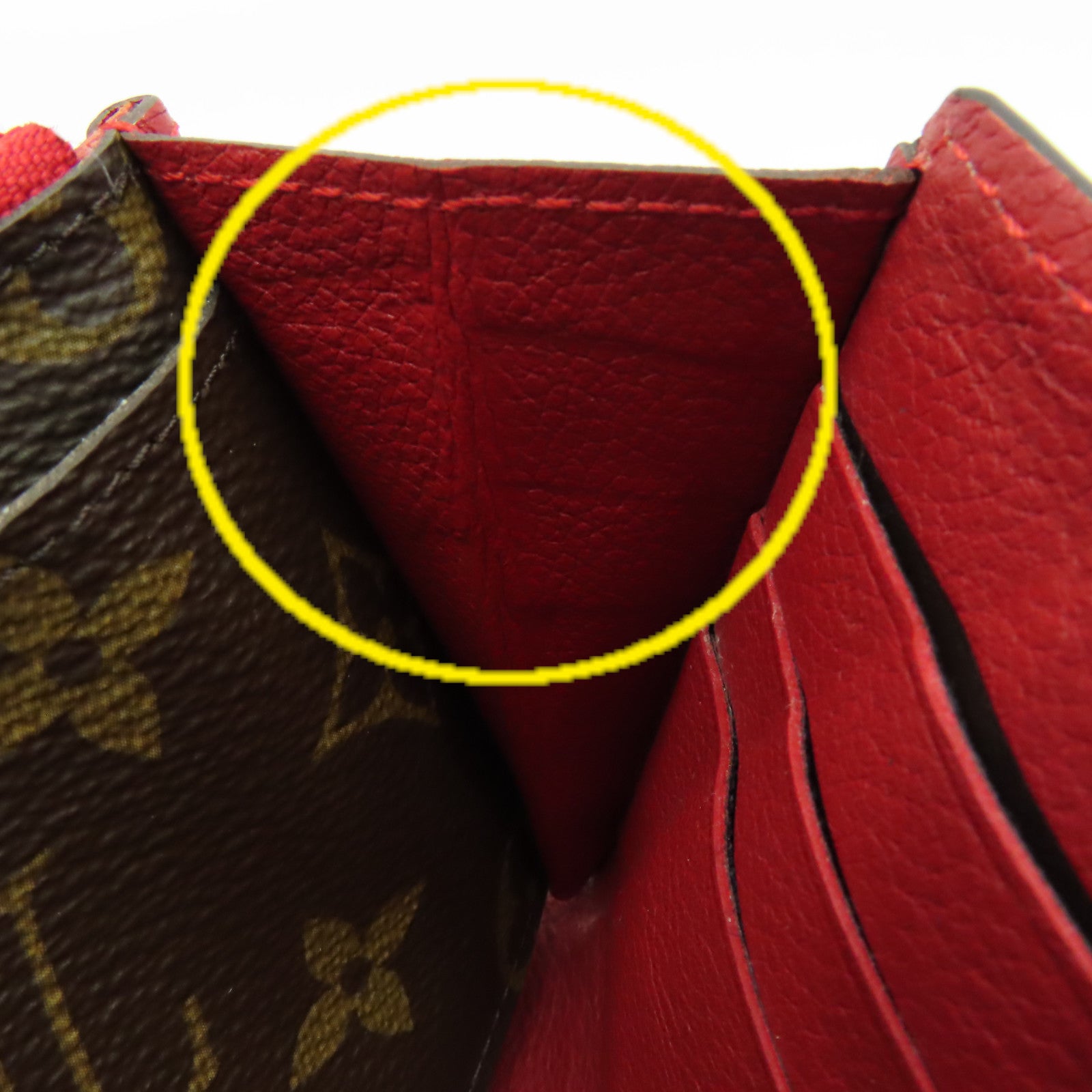 LOUIS VUITTON 【激減優惠】Monogram Pallas Long Wallet金扣長錢包啡色/紅色