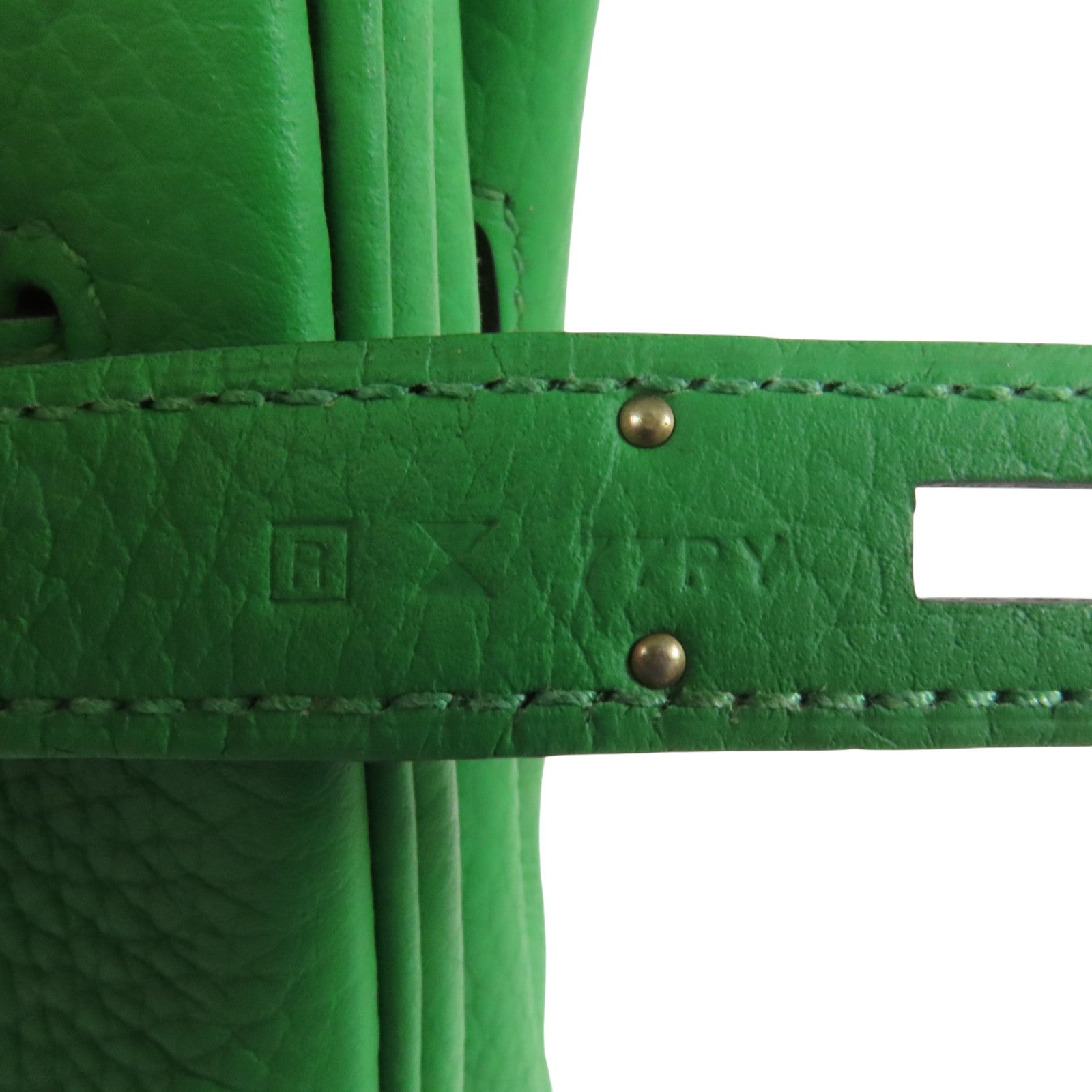 HERMES Clemence皮革Birkin 30銀扣手挽袋