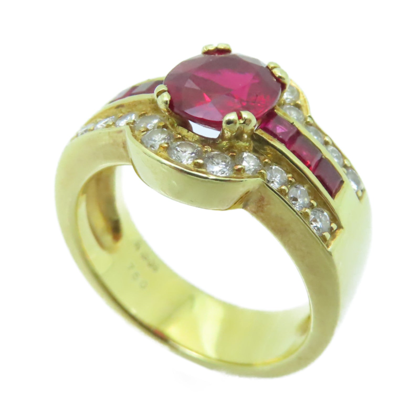JEWELRY **【激減優惠】18K黃金Ruby Ring 1.508ct紅寶石戒指US#6.75