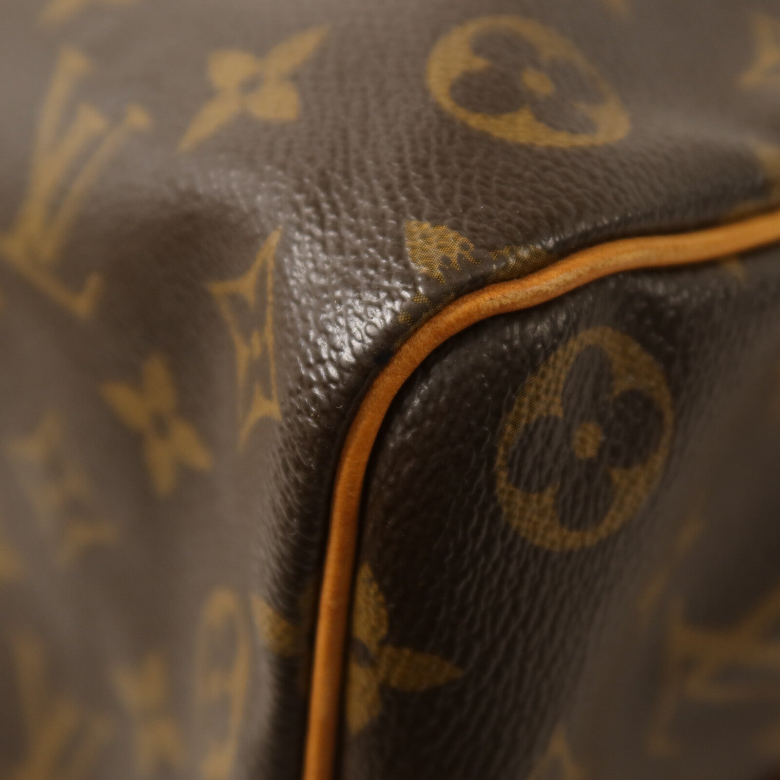 LOUIS VUITTON Monogram Speedy Bandouliere 35金扣手挽肩背兩用袋