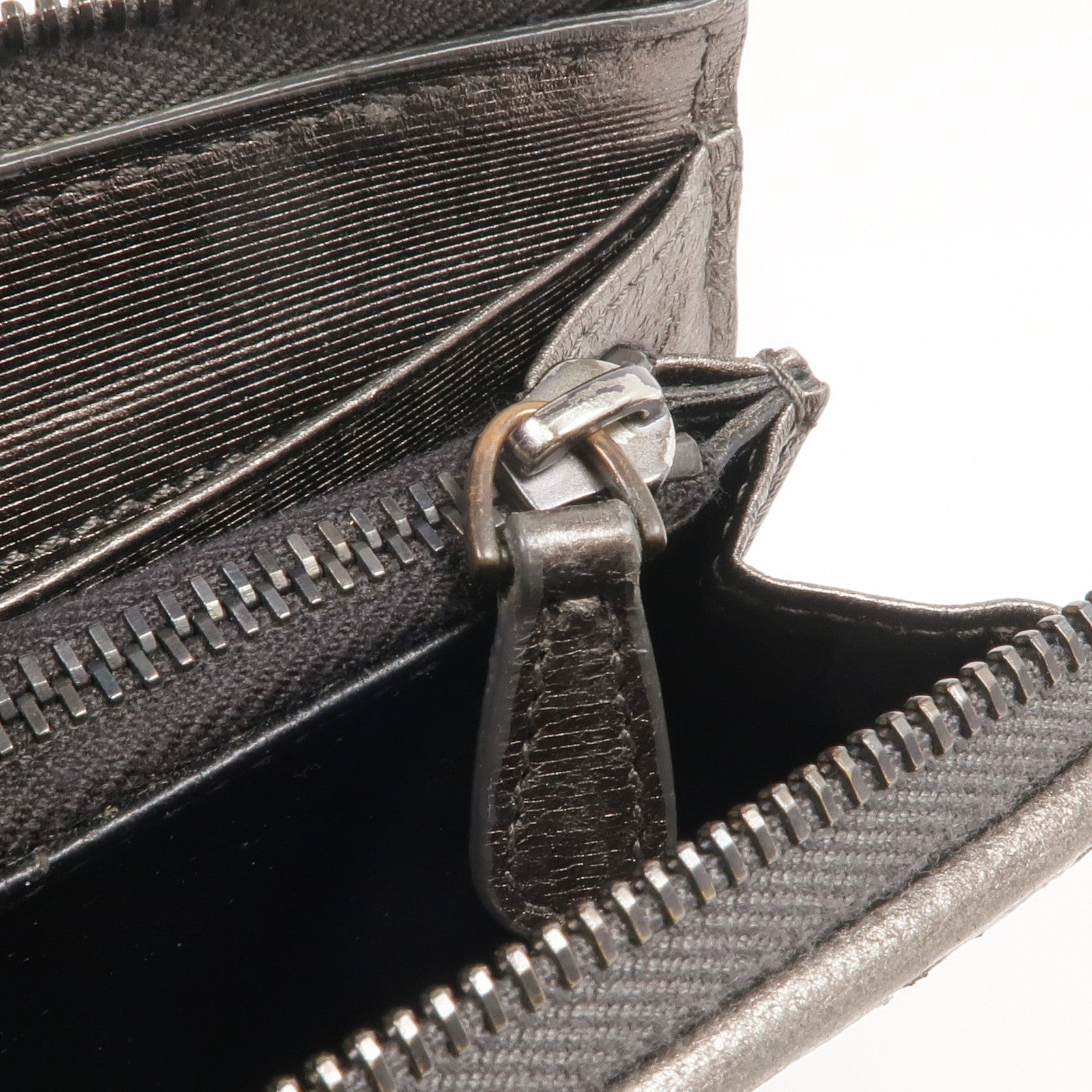 BOTTEGA VENETA 織紋皮革Zipped Long Wallet長錢包