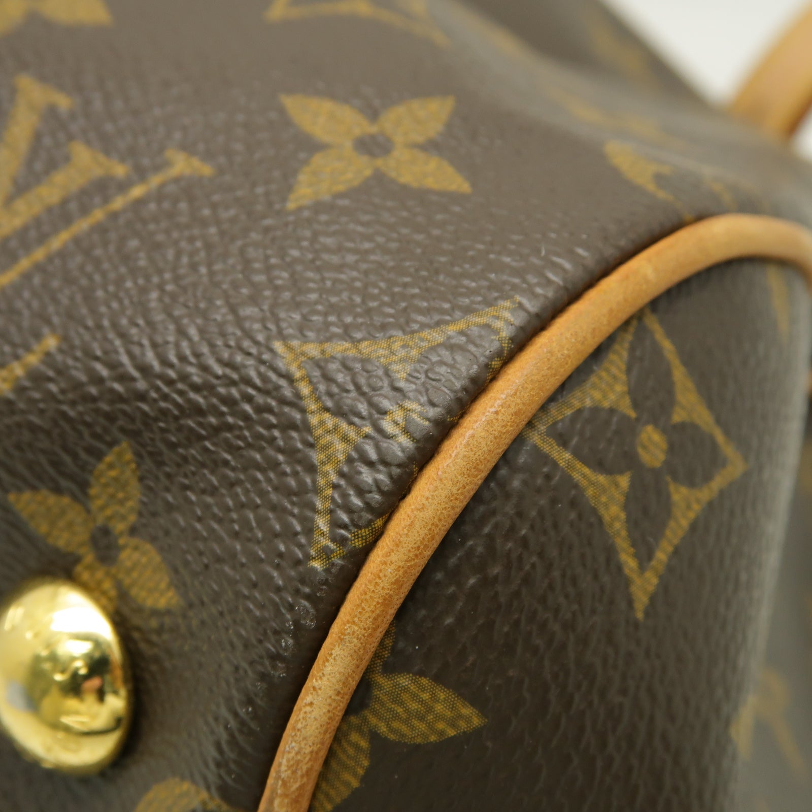 LOUIS VUITTON 【激減優惠】Monogram Tivoli GM金扣手挽袋啡色