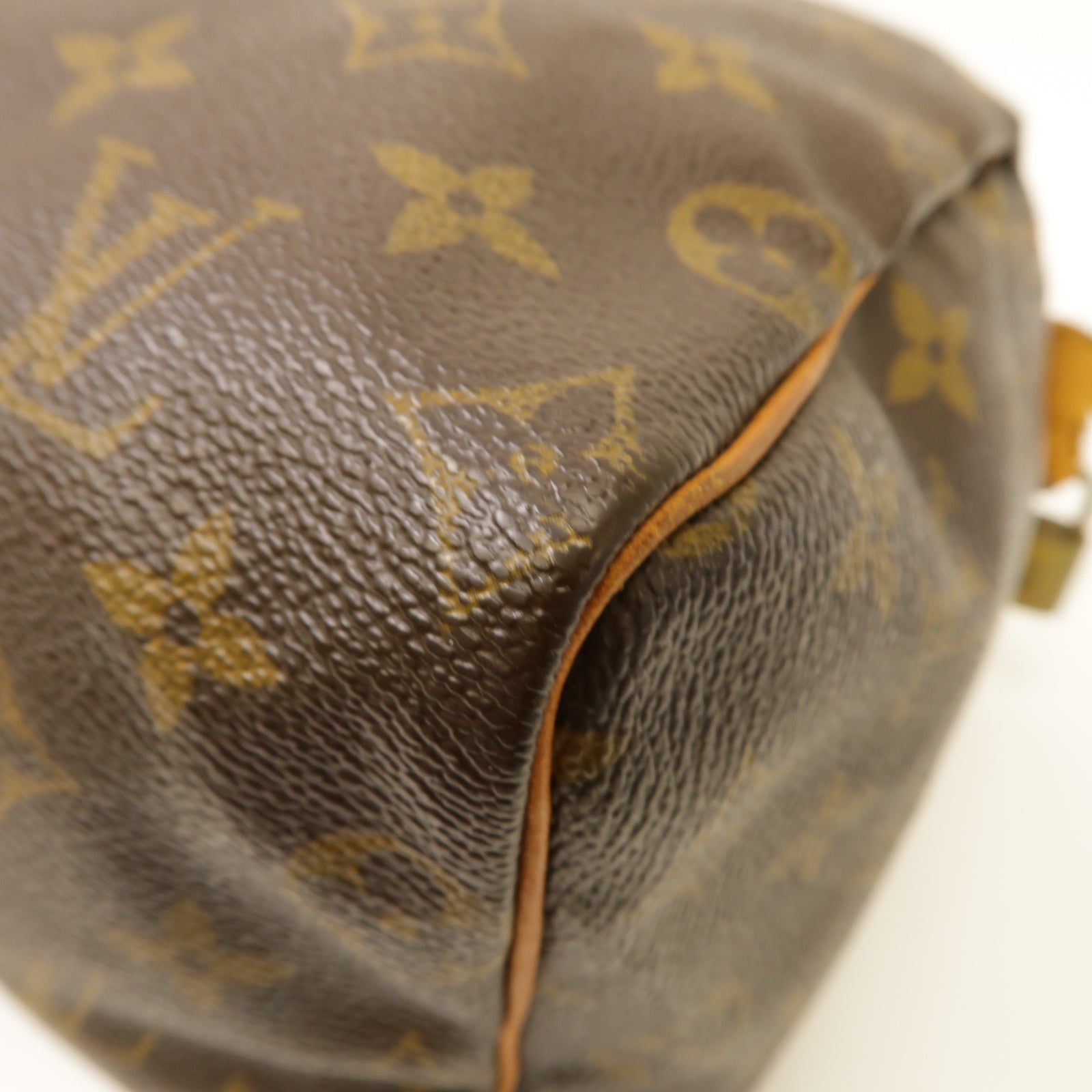 LOUIS VUITTON Monogram Speedy 25 Hand Bag金扣手挽袋啡色