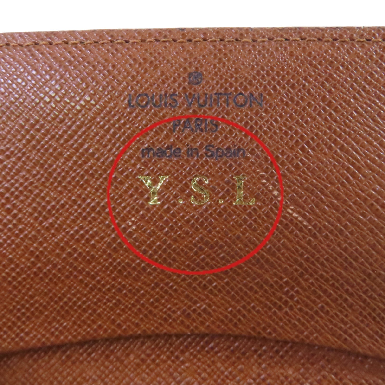 LOUIS VUITTON Monogram Card Case卡片套啡色