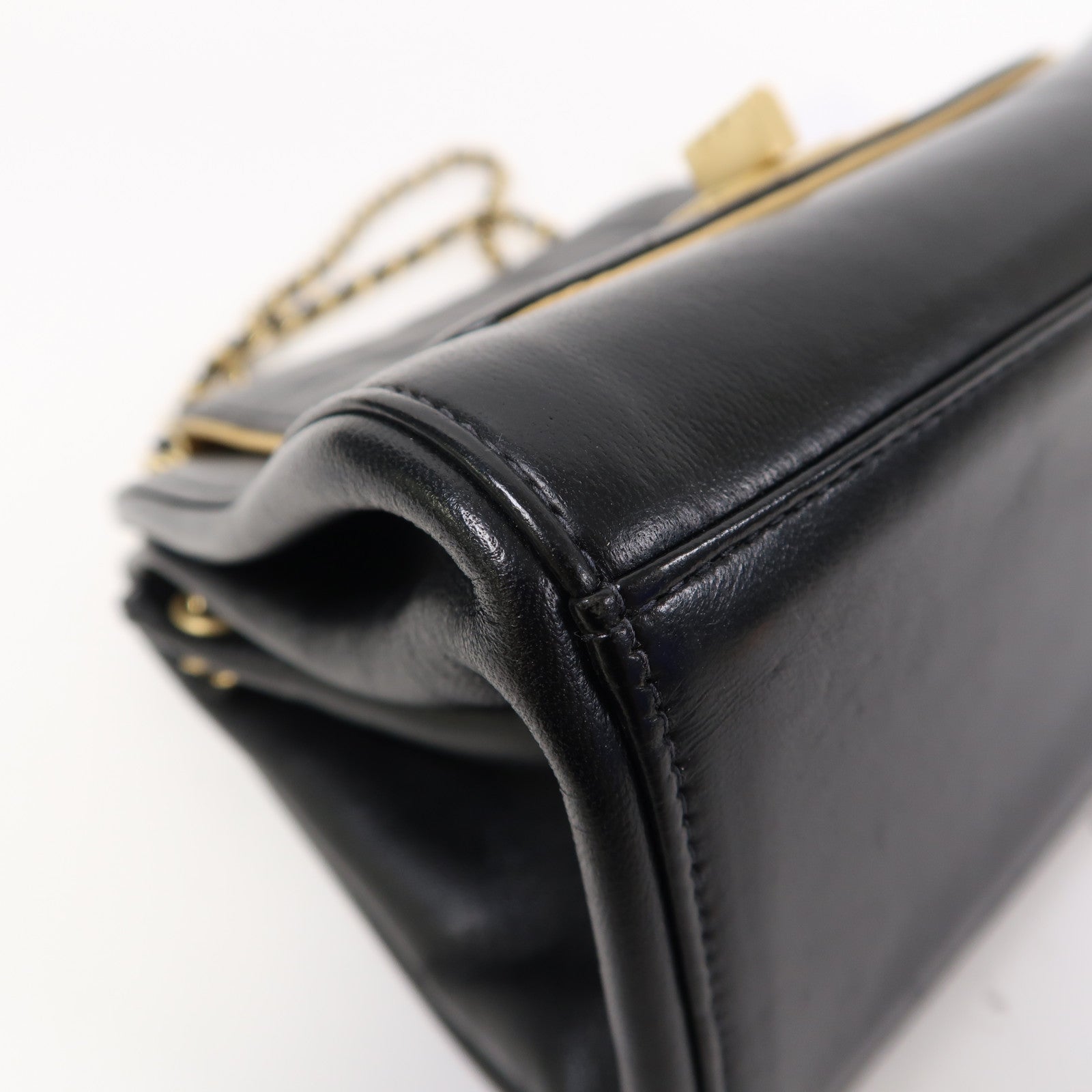 CHANEL 【激減優惠】羊皮皮革Vanity Chain Bag金扣手挽肩背兩用袋黑色