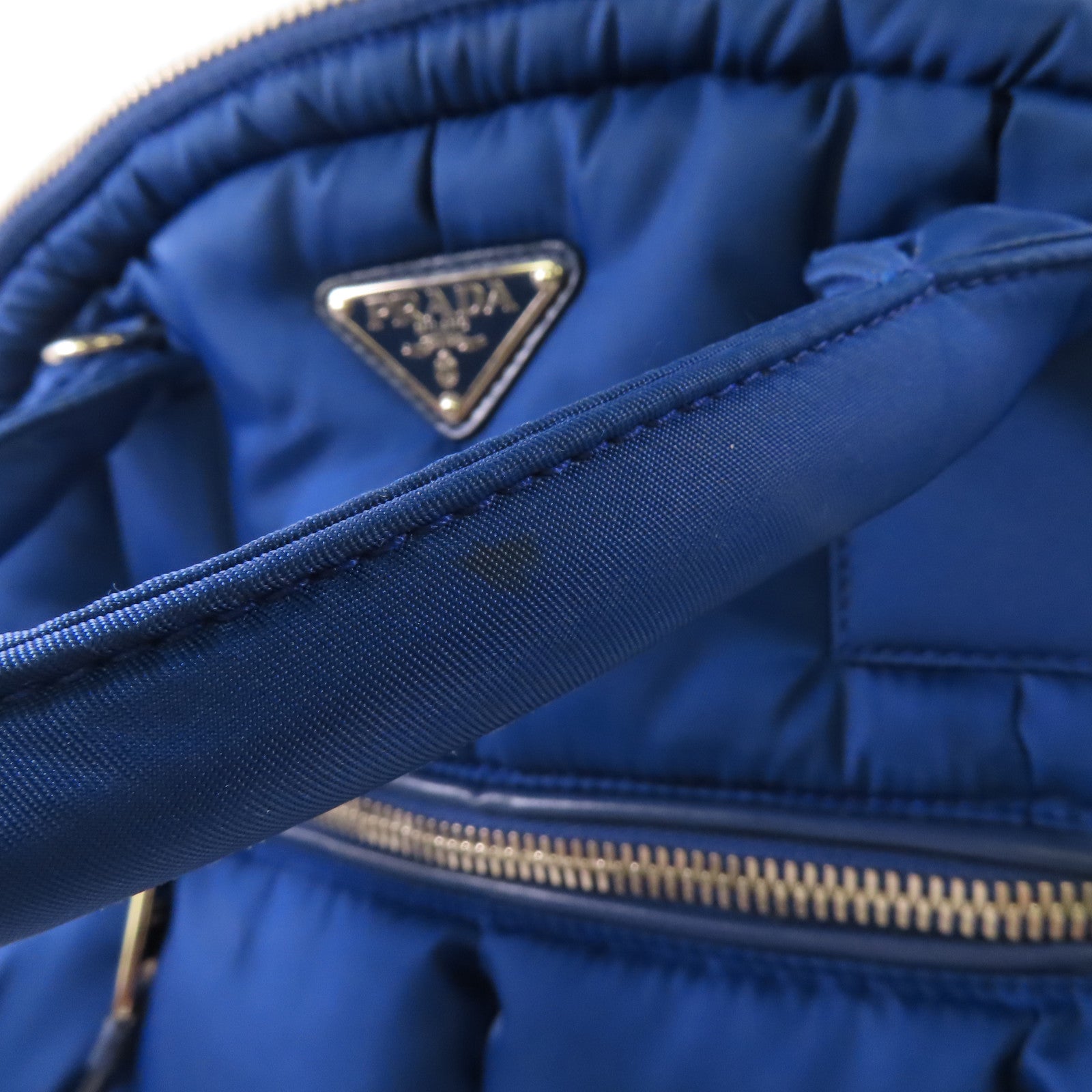 PRADA 尼龍2 Way Bag銀扣手挽肩背兩用袋