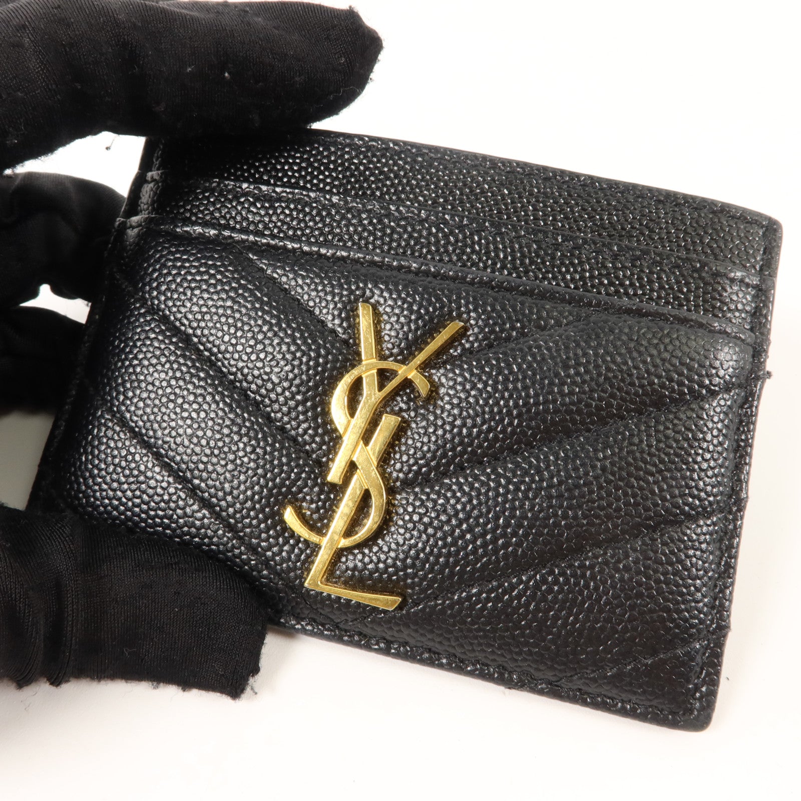 YVES SAINT LAURENT 牛皮皮革Card Case卡片套