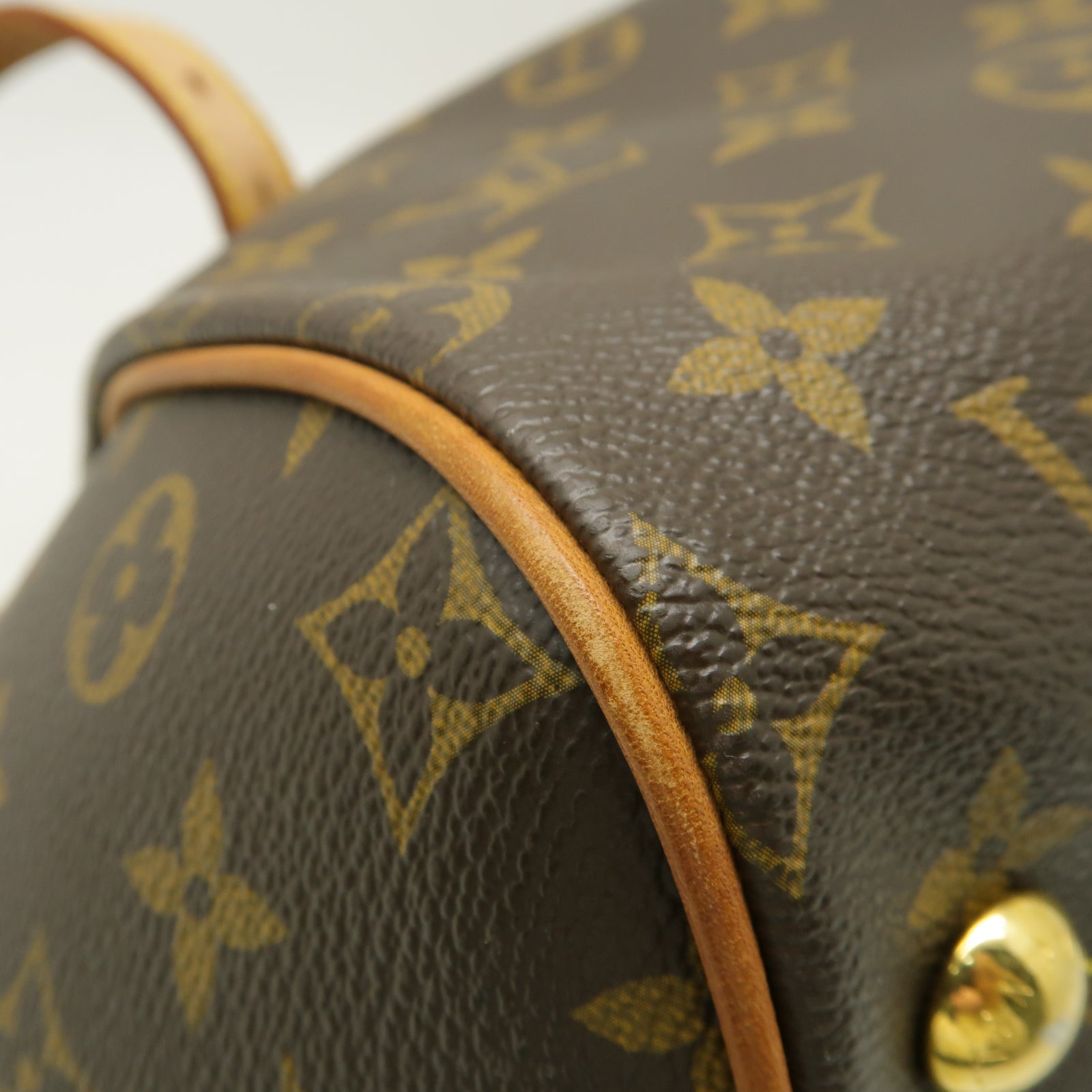 LOUIS VUITTON 【激減優惠】Monogram Tivoli GM金扣手挽袋啡色