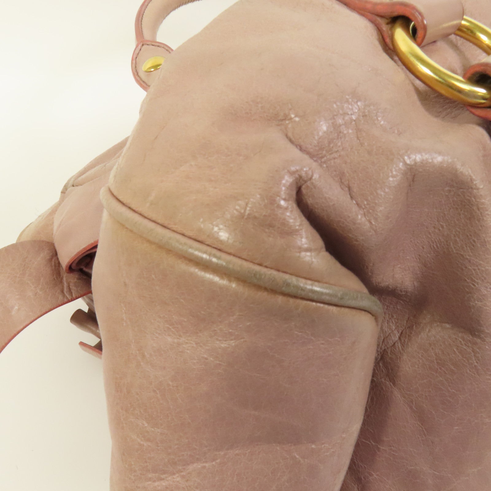 Miu Miu 牛皮皮革2way Shoulder Bag金扣手挽肩背兩用袋