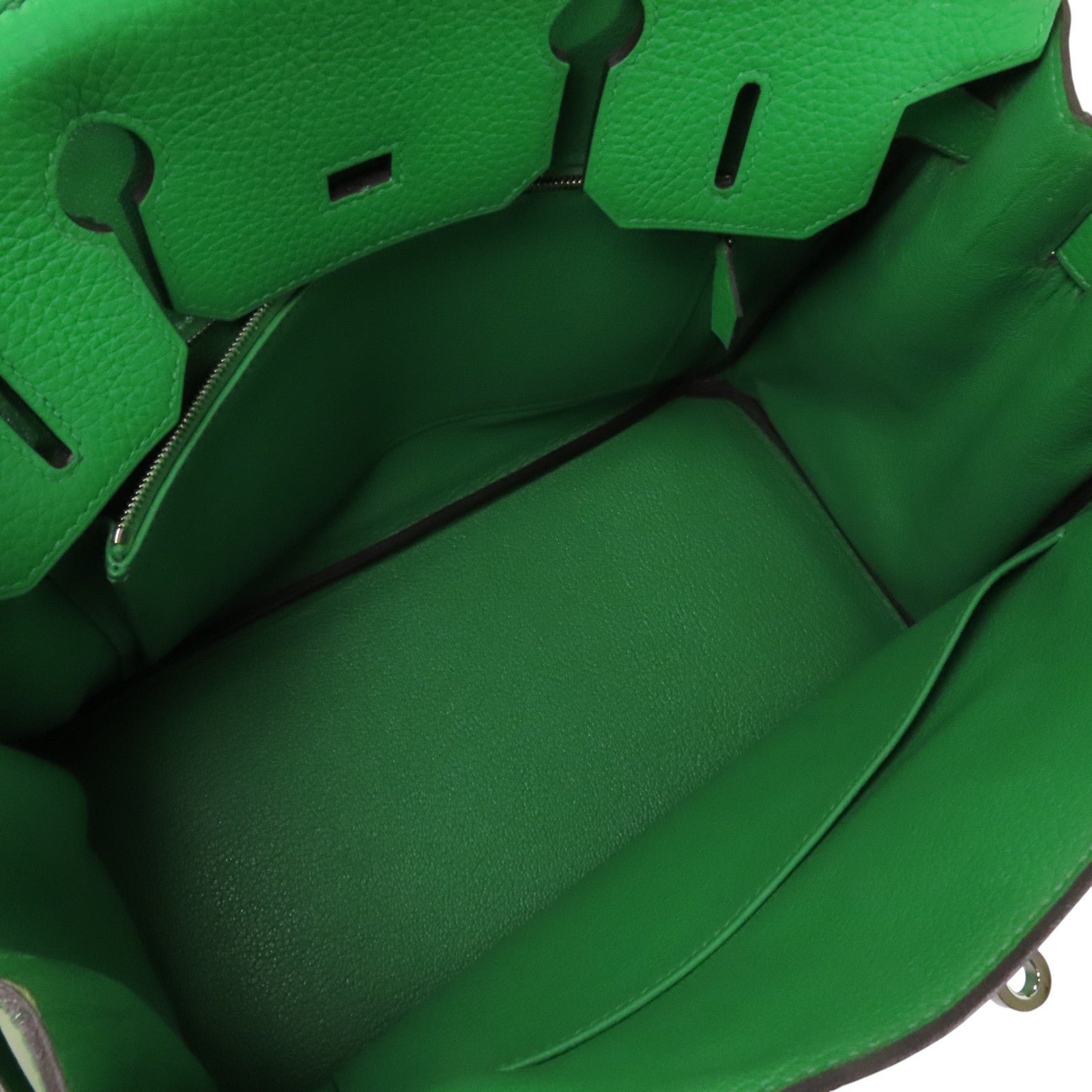 HERMES Clemence皮革Birkin 30銀扣手挽袋