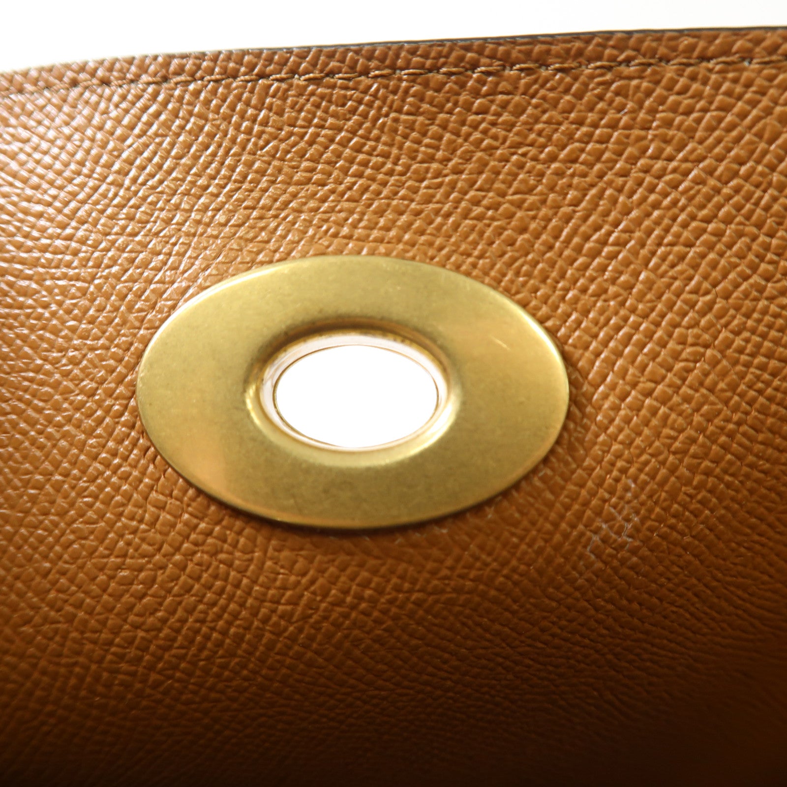 COACH 皮革Willow Shoulder Bag金扣手挽肩背兩用袋米色/棕色