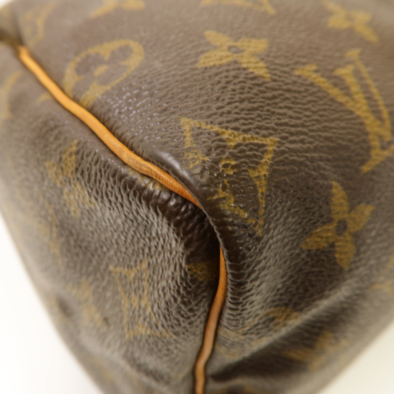 LOUIS VUITTON Monogram Speedy 25 Hand Bag金扣手挽袋啡色
