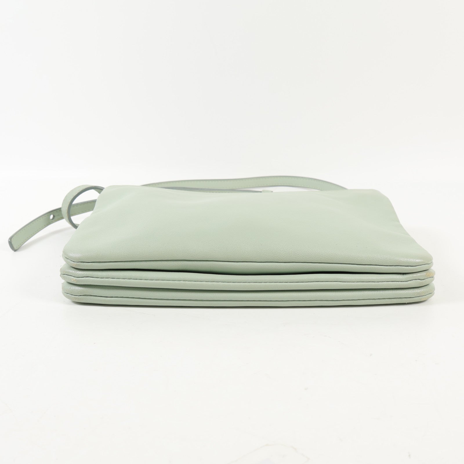 CELINE 羊皮皮革Trio Small金扣肩背袋