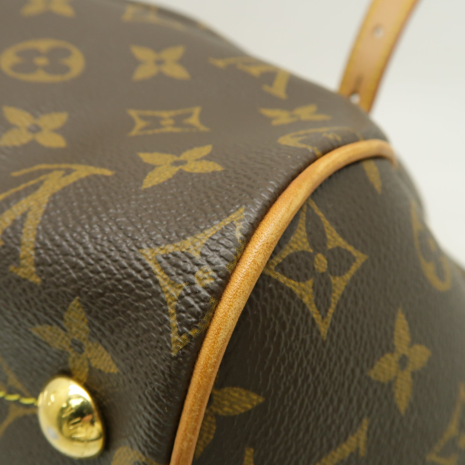 LOUIS VUITTON 【激減優惠】Monogram Tivoli GM金扣手挽袋啡色