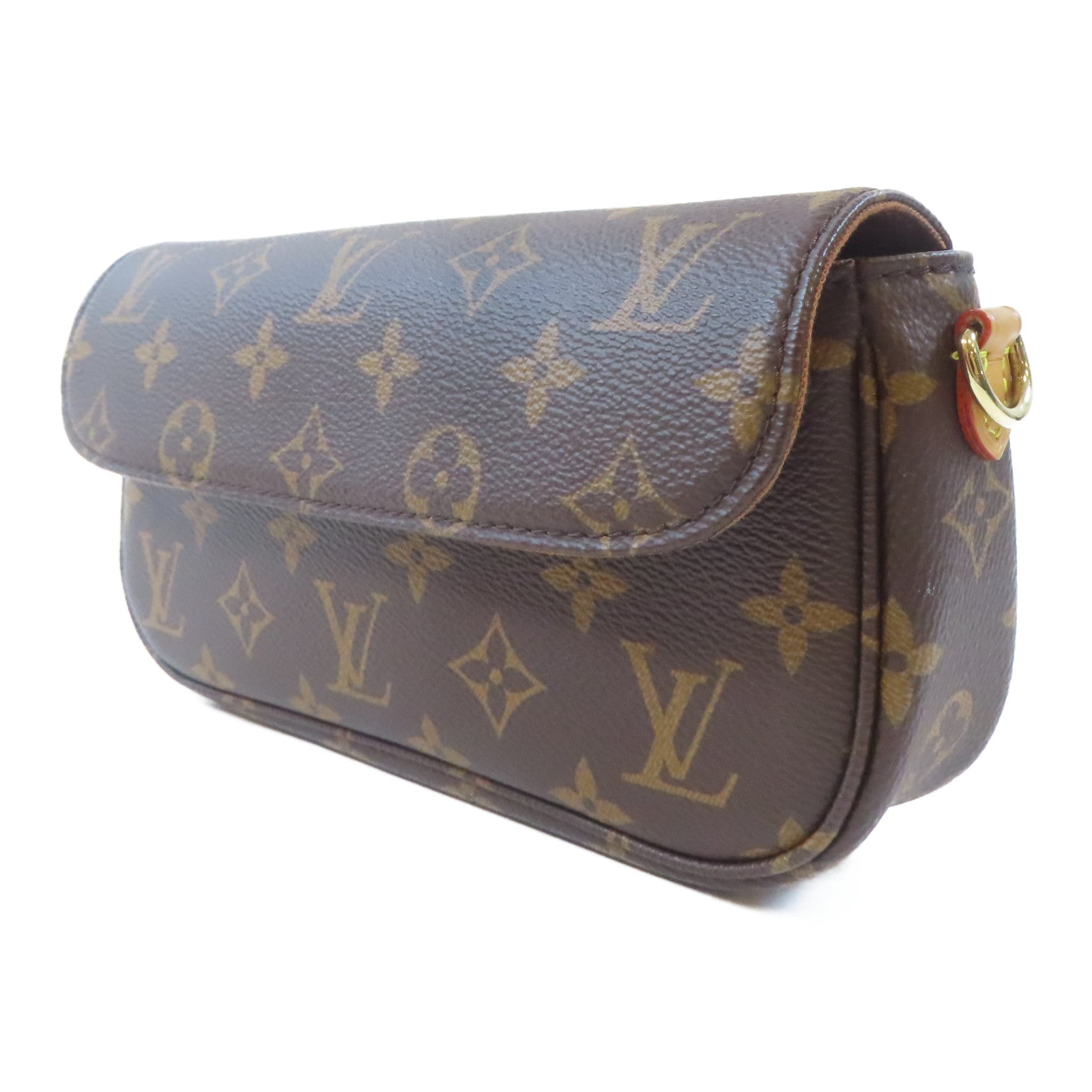 LOUIS VUITTON Monogram Wallet On Chain Ivy金扣肩背袋啡色
