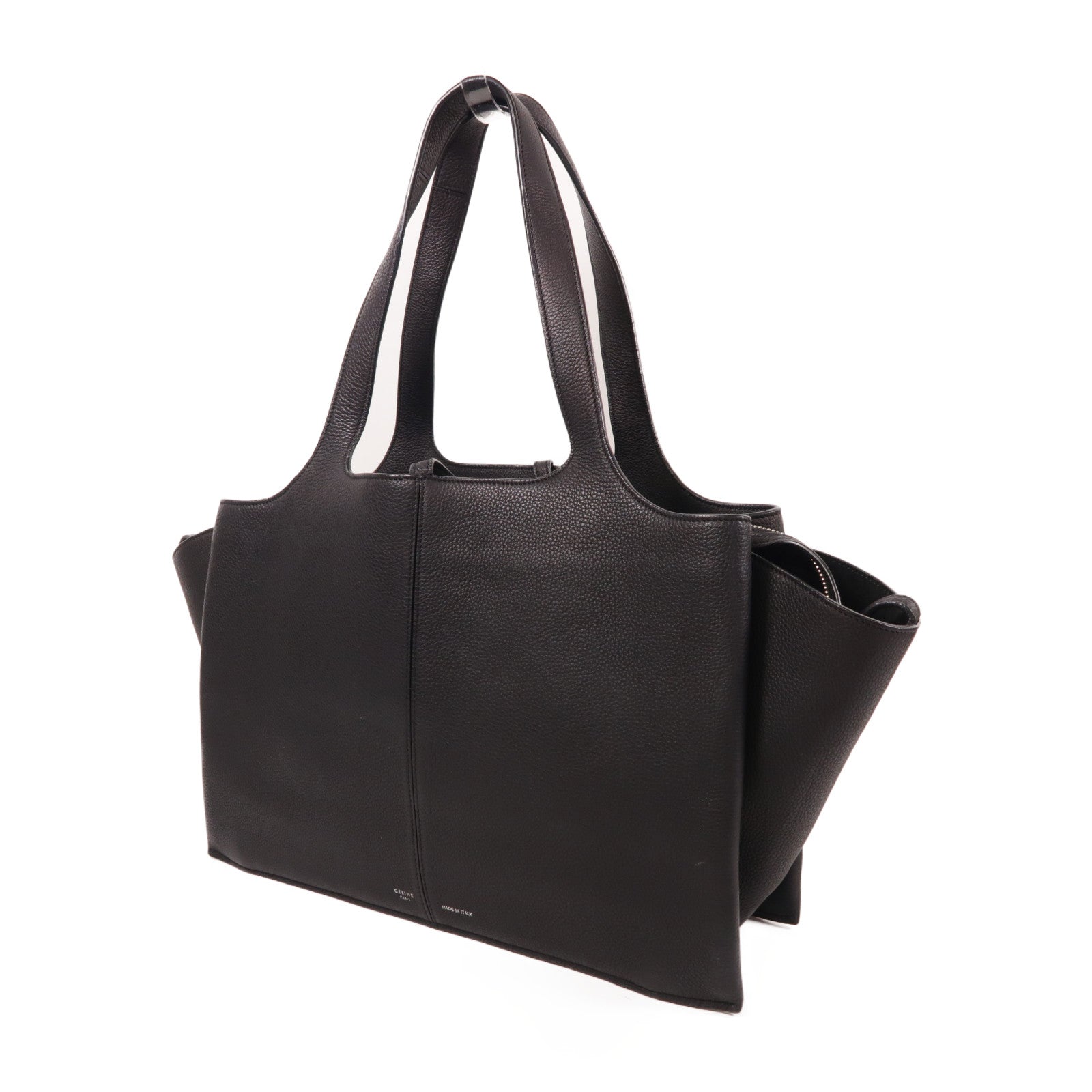CELINE 【激減優惠】牛皮皮革Shoulder Bag銀扣肩背袋