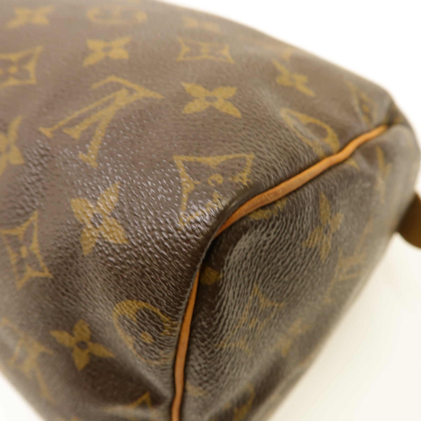 LOUIS VUITTON Monogram Speedy 25 Hand Bag金扣手挽袋啡色
