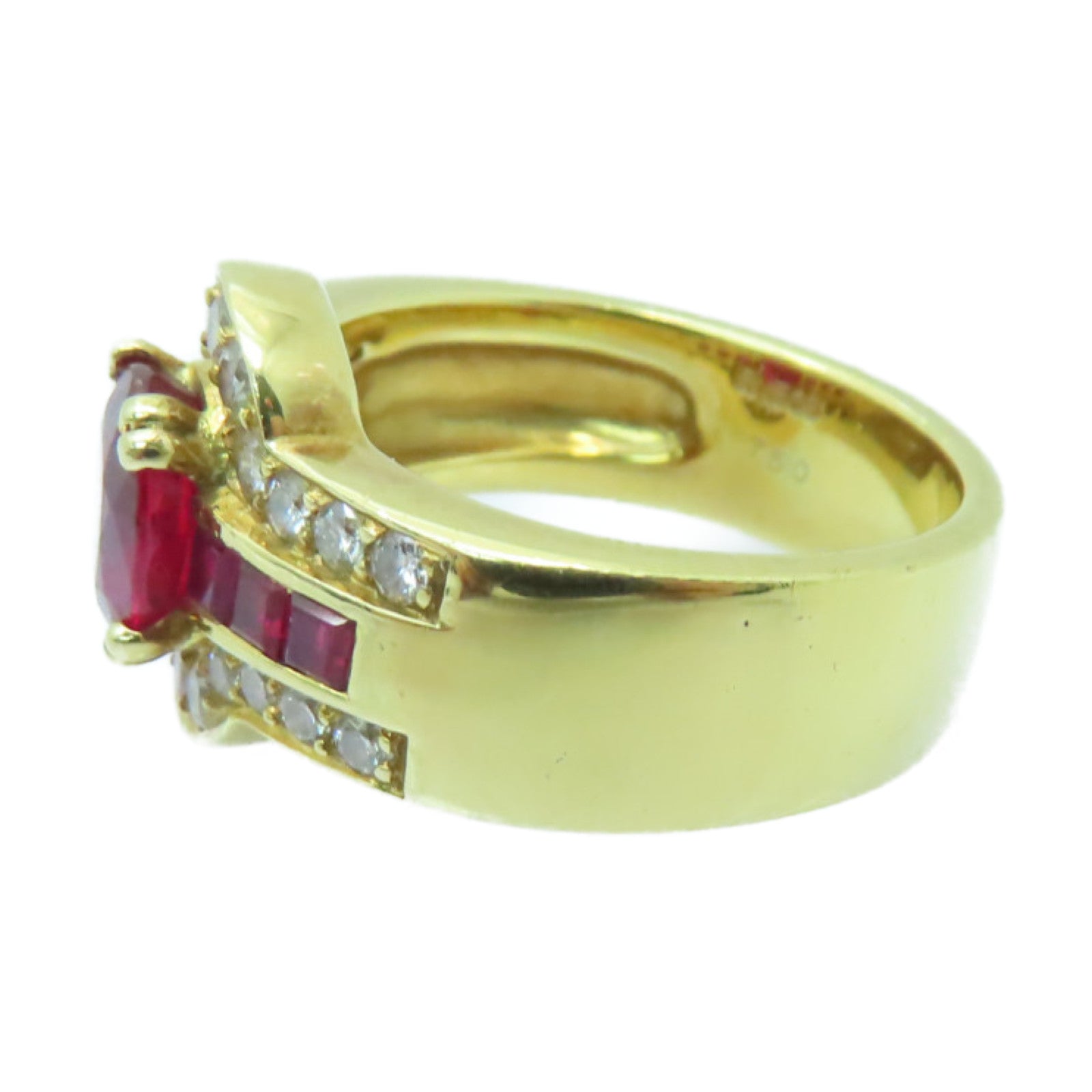 JEWELRY **【激減優惠】18K黃金Ruby Ring 1.508ct紅寶石戒指US#6.75