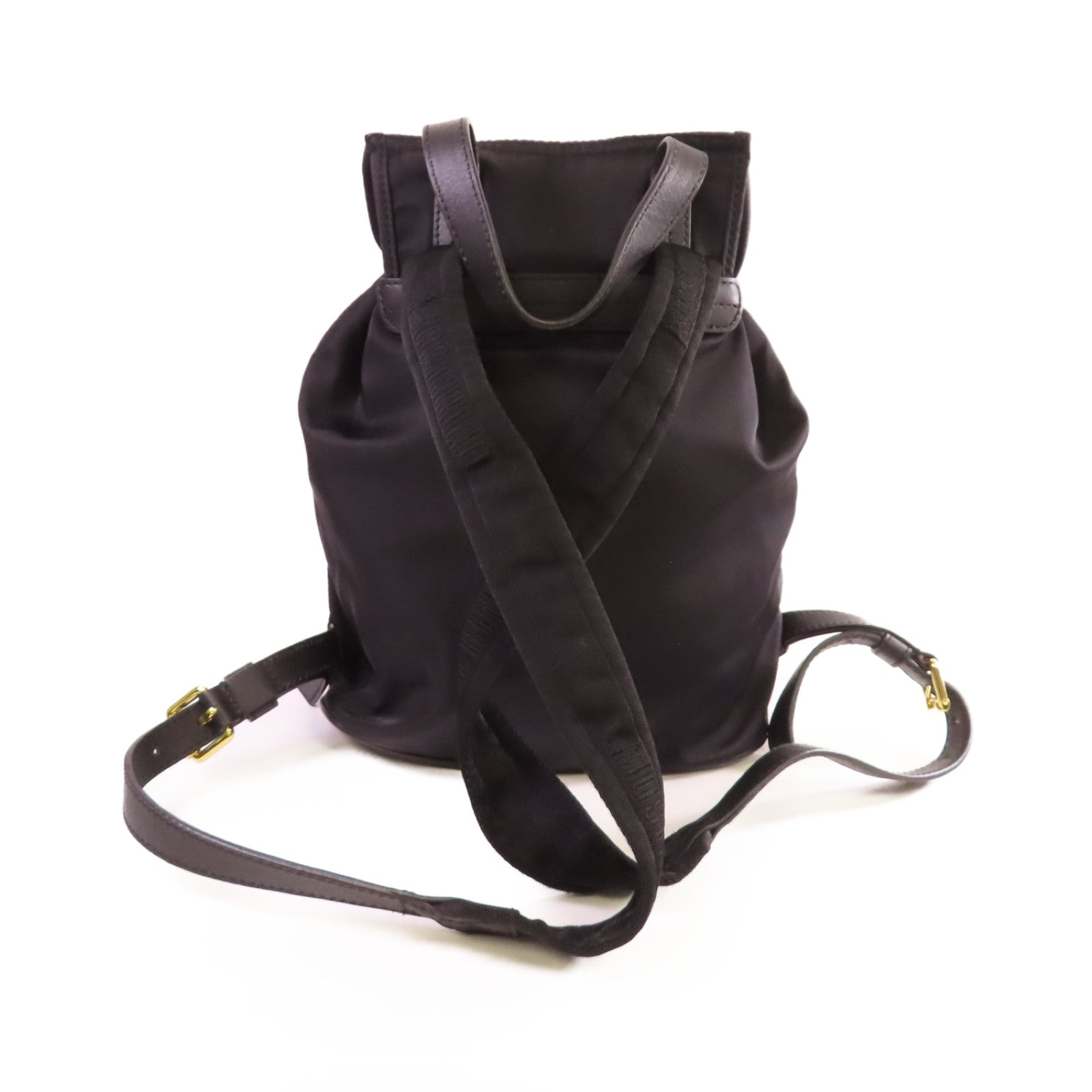 MOSCHINO 尼龍Backpack金扣背包黑色