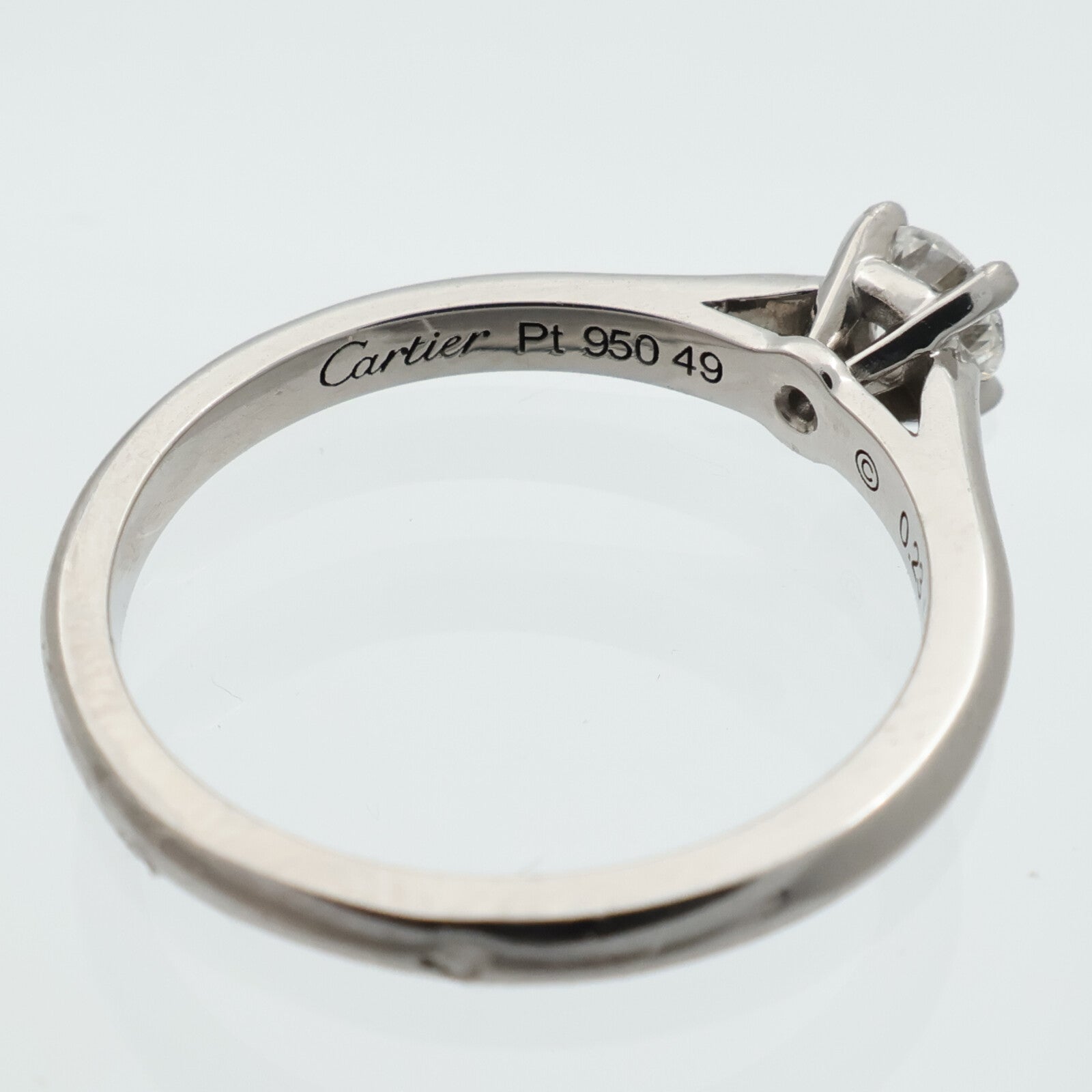 CARTIER PT950鉑金Platinum Diamond Ring鑽石戒指