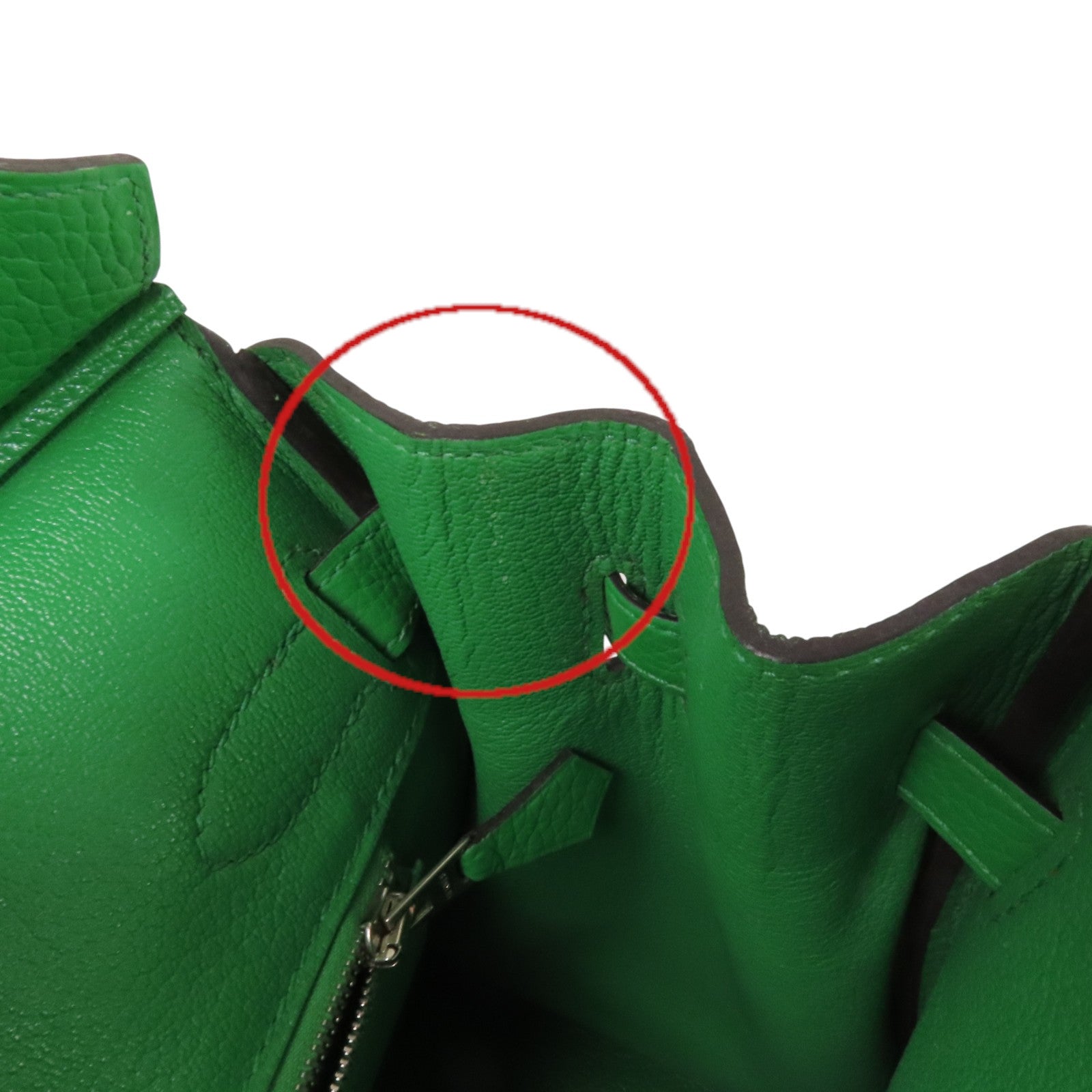 HERMES Clemence皮革Birkin 30金扣手挽袋