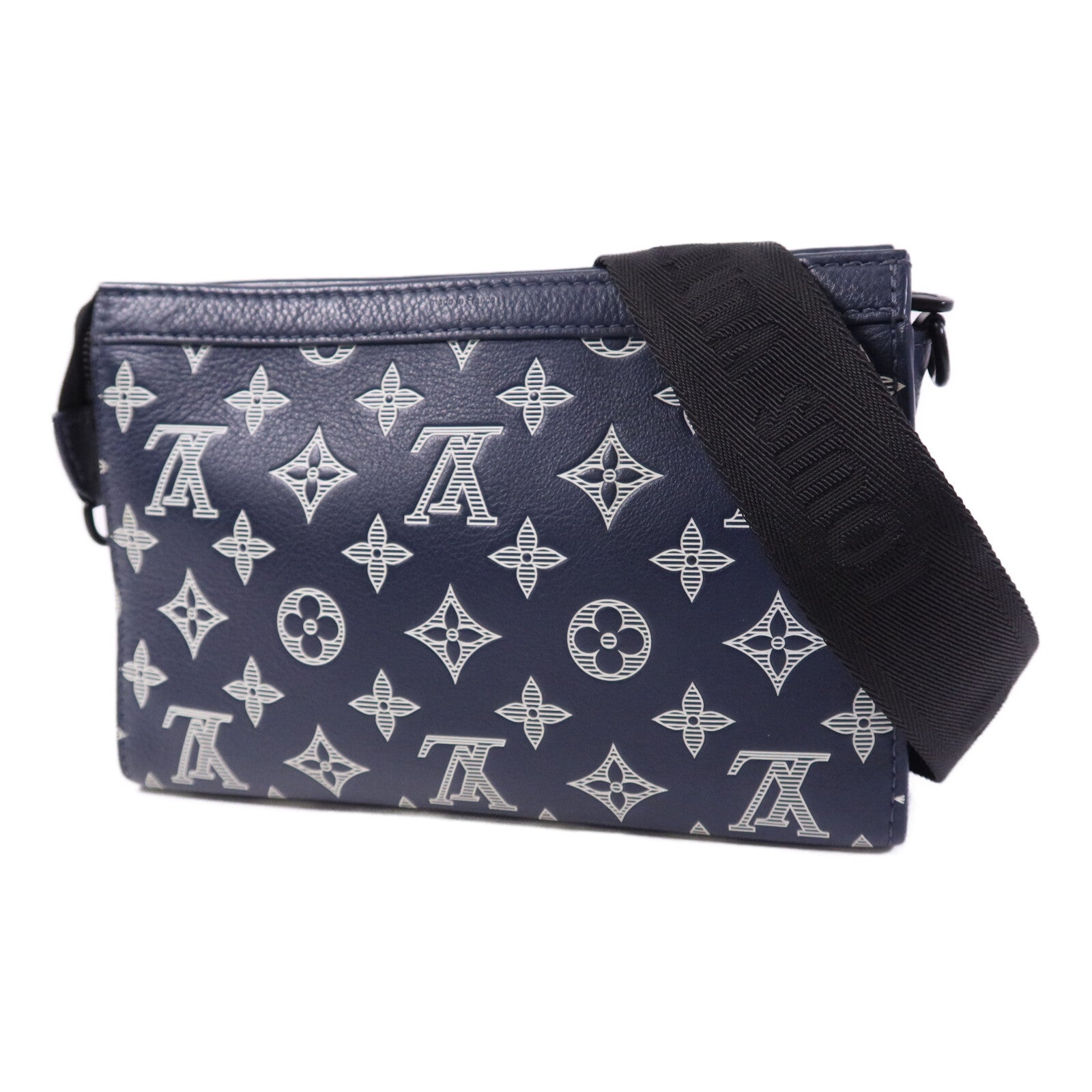 LOUIS VUITTON Monogram Shadow Gaston Wearable Wallet肩背袋