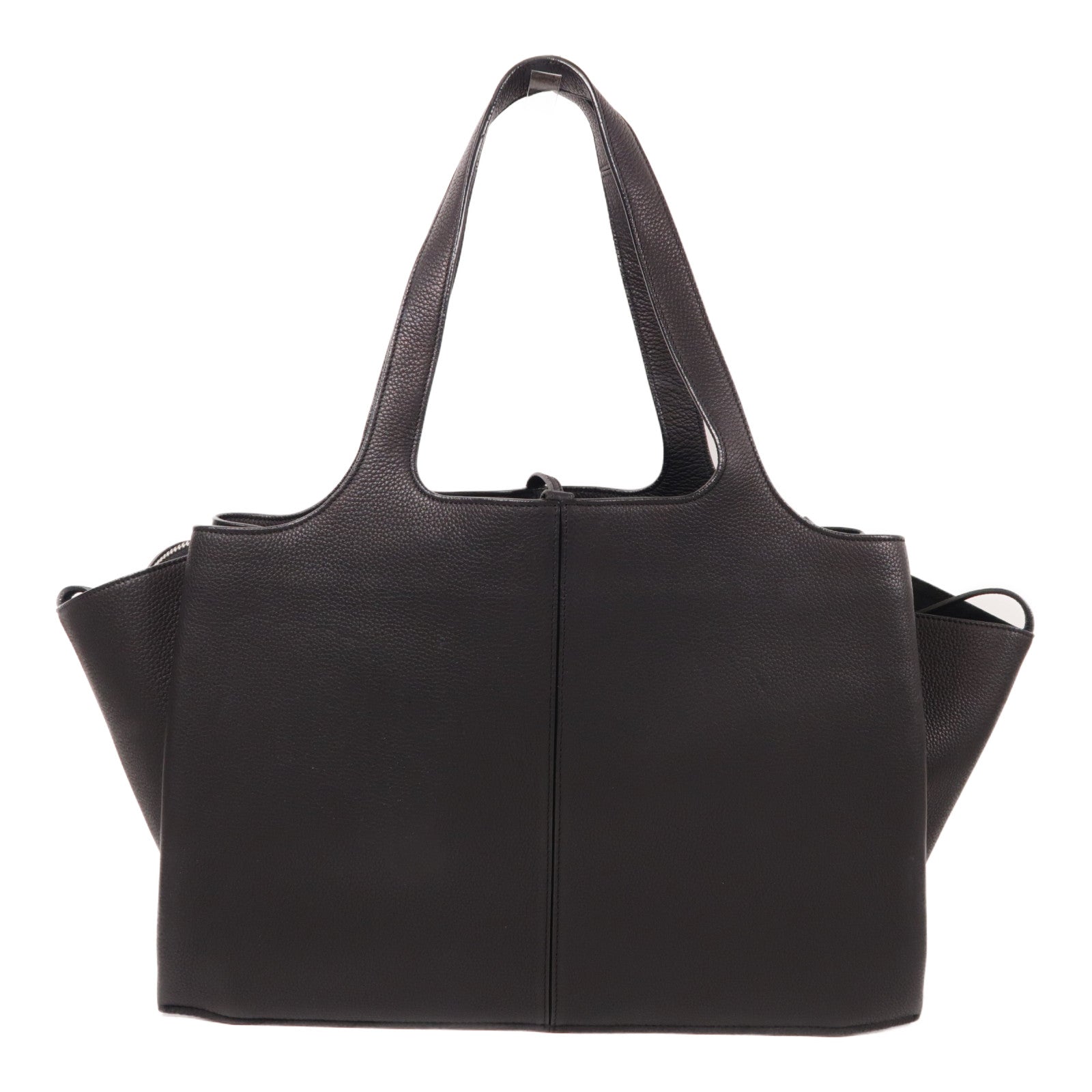 CELINE 【激減優惠】牛皮皮革Shoulder Bag銀扣肩背袋