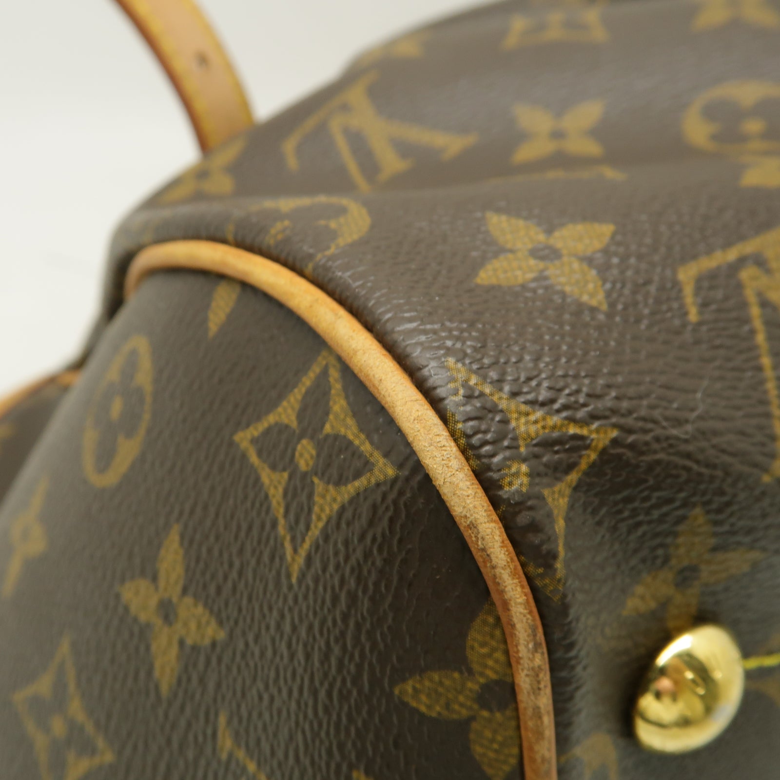 LOUIS VUITTON 【激減優惠】Monogram Tivoli GM金扣手挽袋啡色