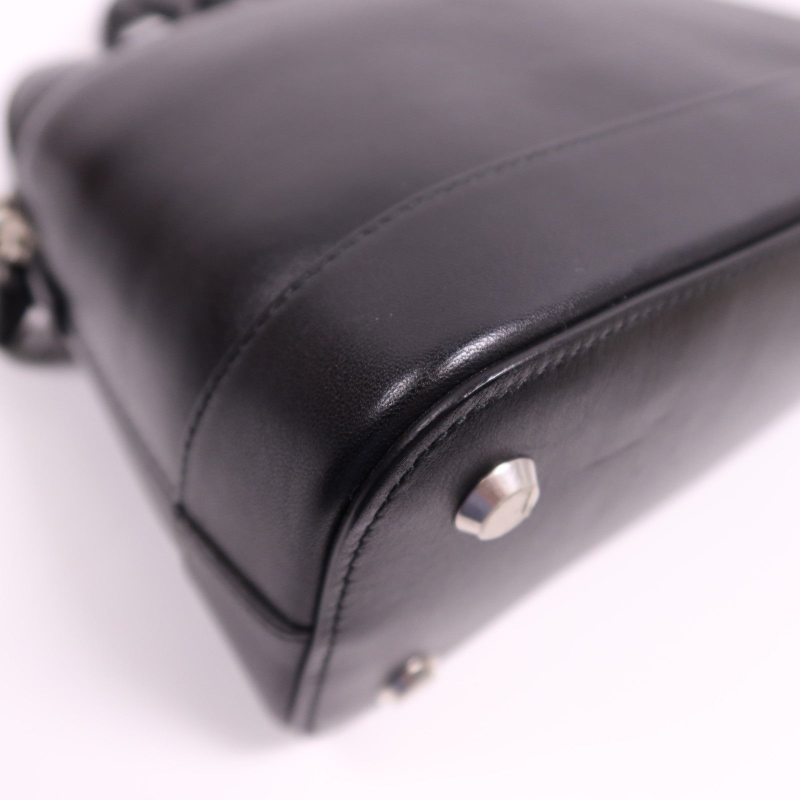 BALENCIAGA 【激減優惠】牛皮皮革Ville Small銀扣手挽肩背兩用袋