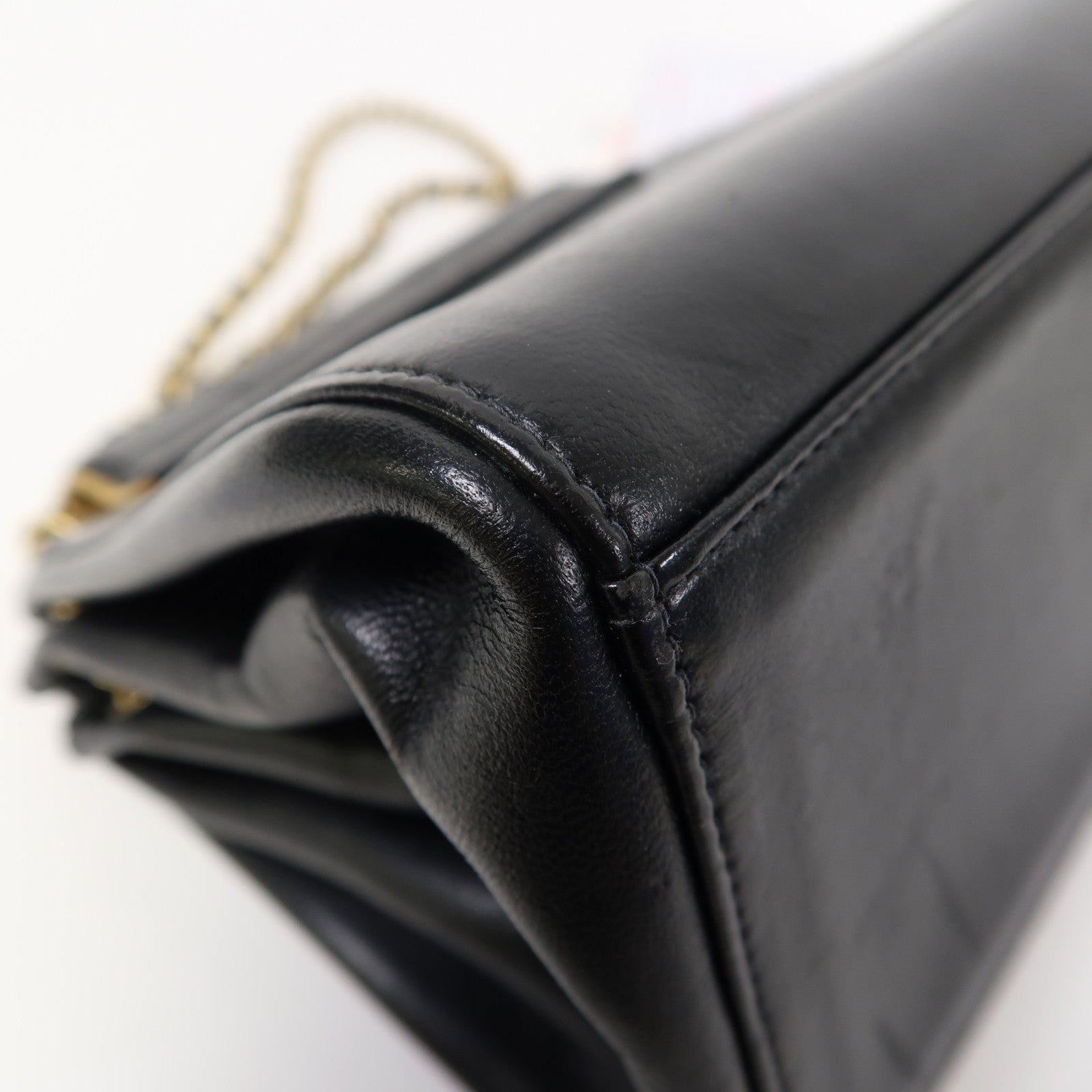CHANEL 【激減優惠】羊皮皮革Vanity Chain Bag金扣手挽肩背兩用袋黑色