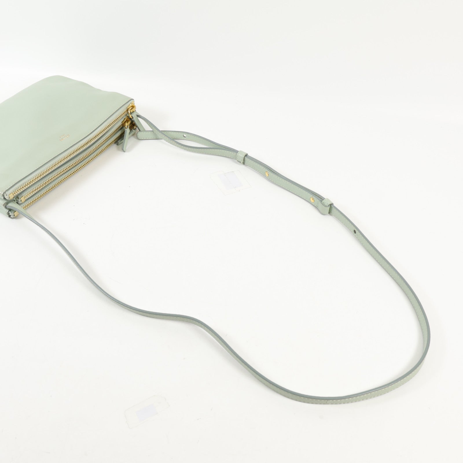 CELINE 羊皮皮革Trio Small金扣肩背袋