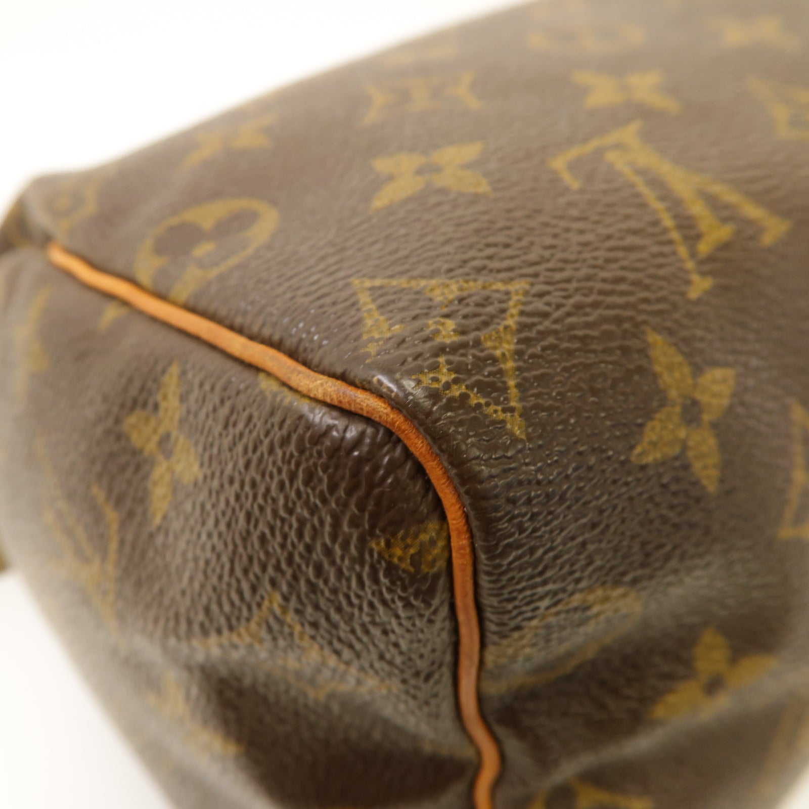 LOUIS VUITTON Monogram Speedy 25 Hand Bag金扣手挽袋啡色