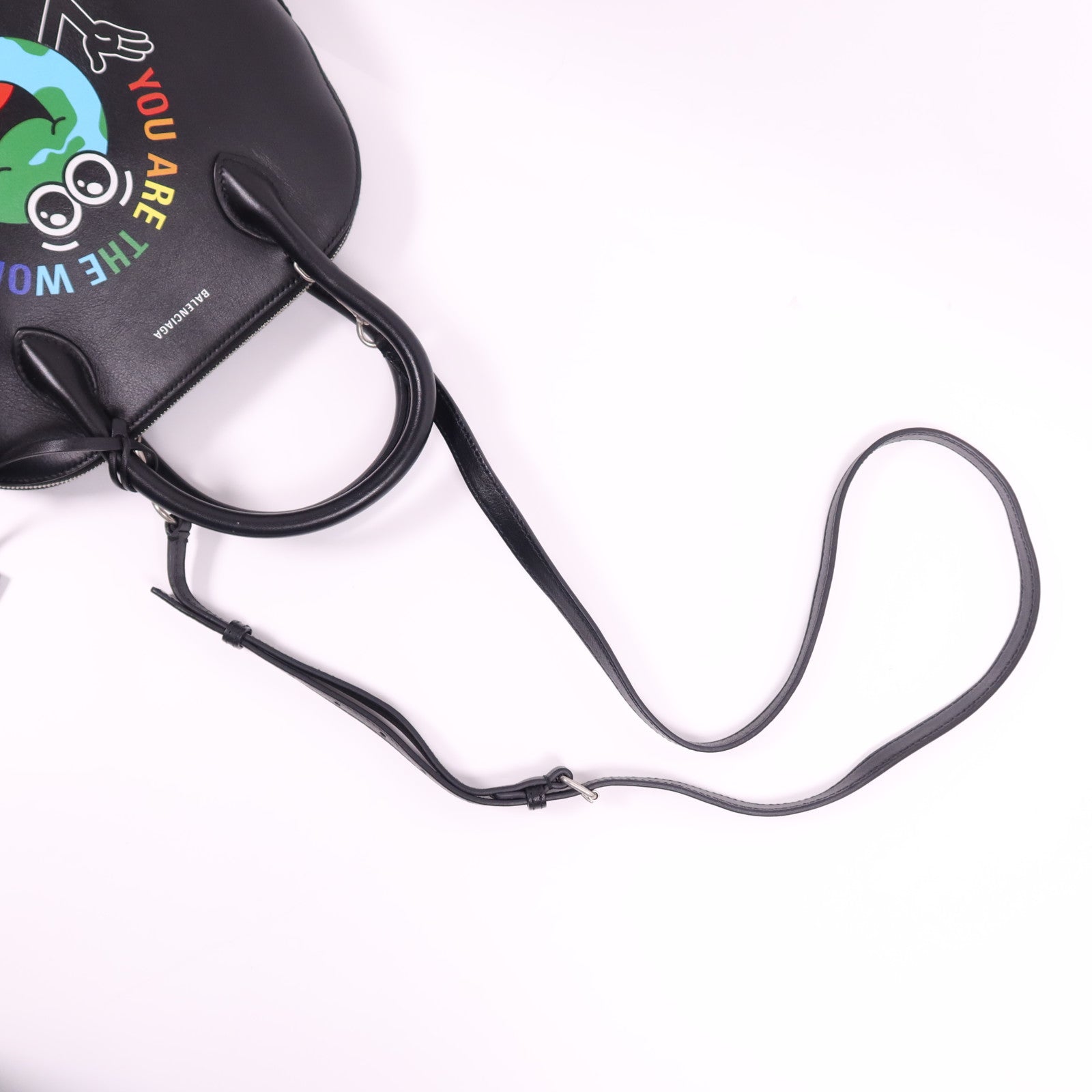 BALENCIAGA 牛皮皮革Ville Small銀扣手挽肩背兩用袋