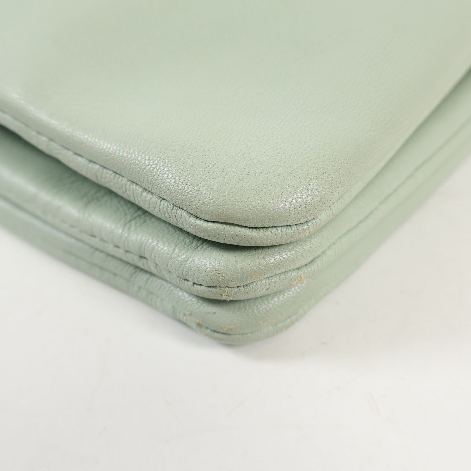 CELINE 羊皮皮革Trio Small金扣肩背袋