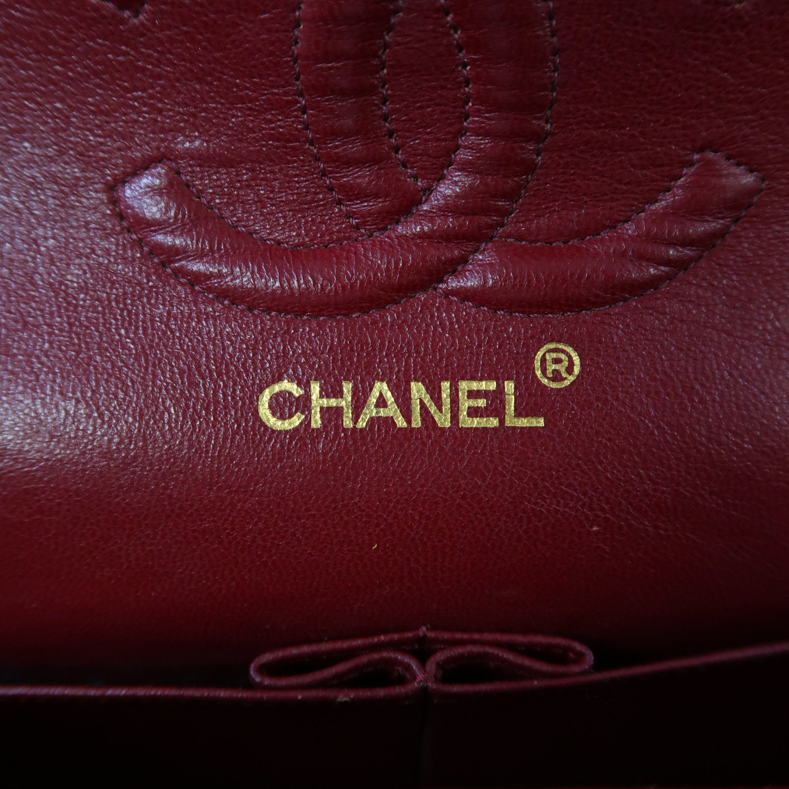 CHANEL 菱格羊皮皮革Vintage Classic Bag金扣鏈帶肩背袋黑色