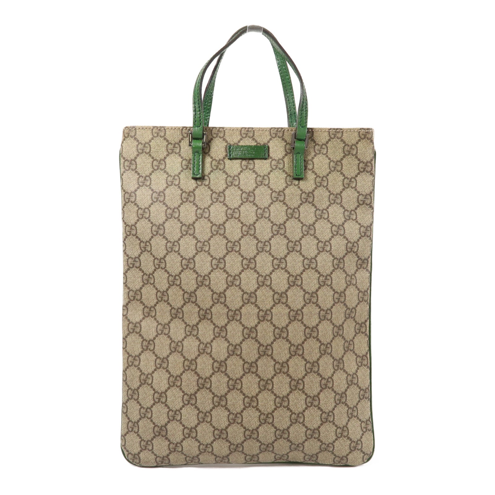 GUCCI 塗層帆布Hand Bag銀扣手挽袋