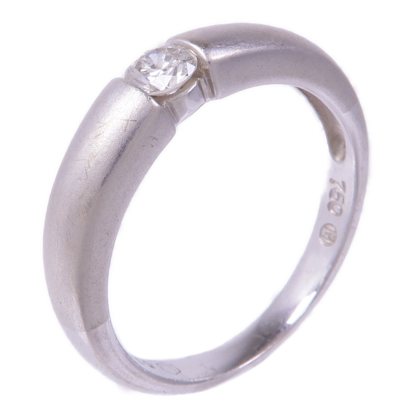 JEWELRY 【激減優惠】18K白金Diamond Ring鑽石戒指US#4.75