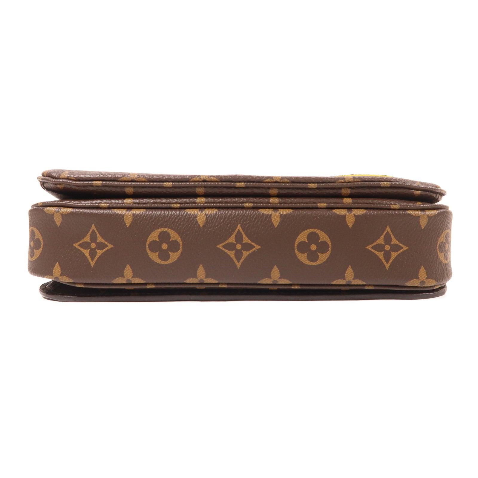 LOUIS VUITTON 【激減優惠】Monogram Patches Pochette Metis金扣手挽肩背兩用袋棕色