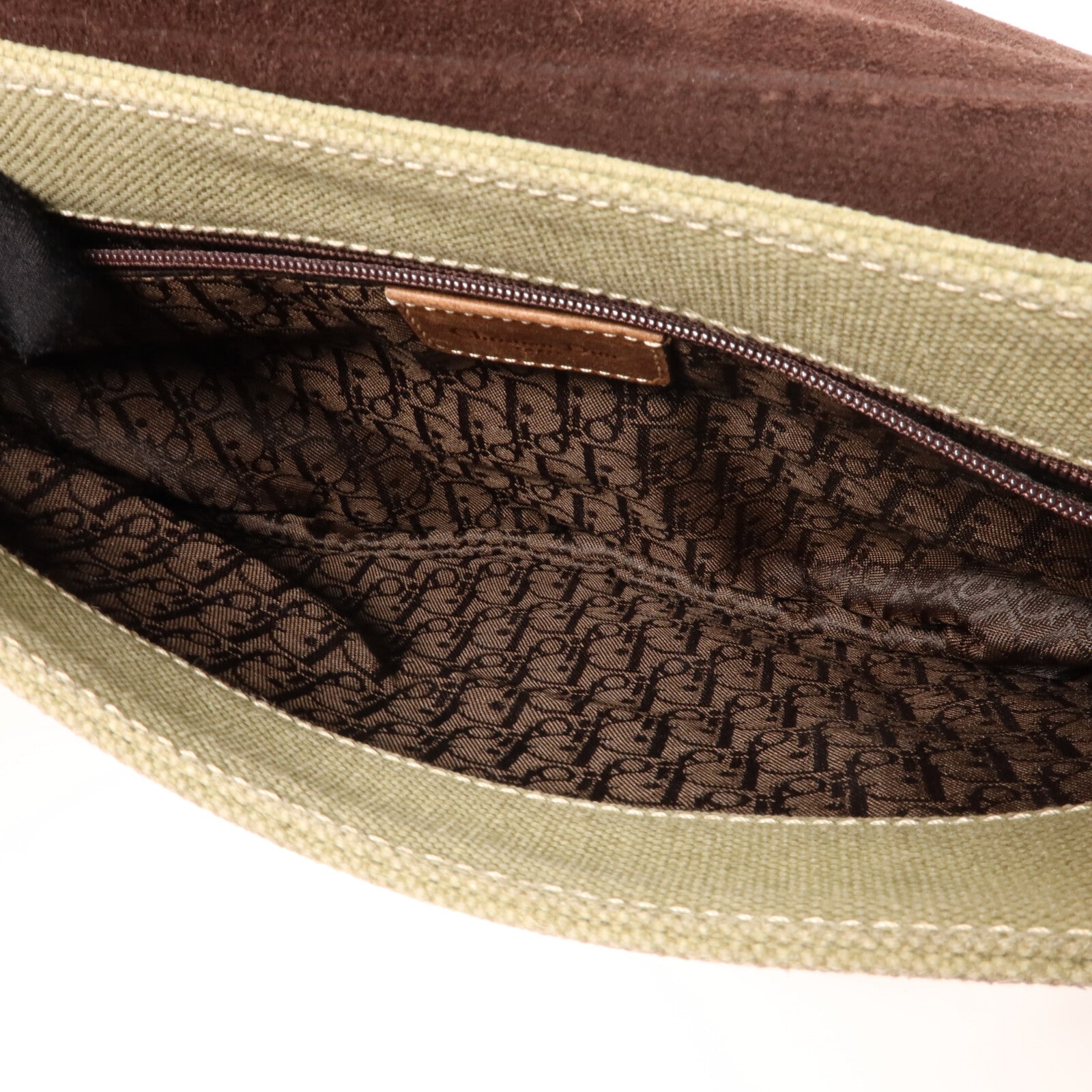 Dior 帆布Saddle Bag肩背袋