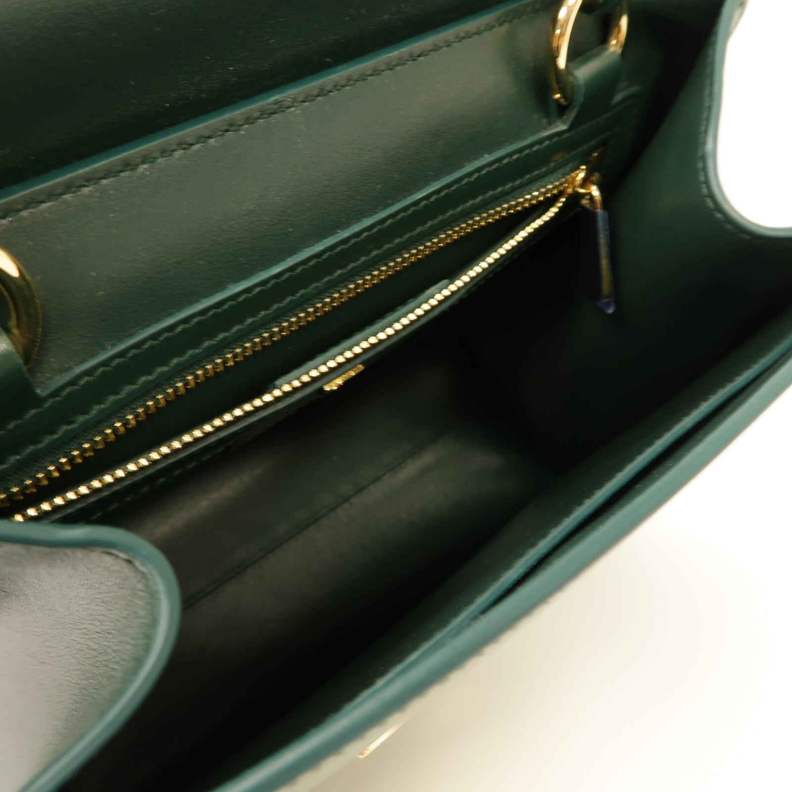 Salvatore Ferragamo 牛皮皮革2way Shoulder Bag金扣手挽肩背兩用袋綠色