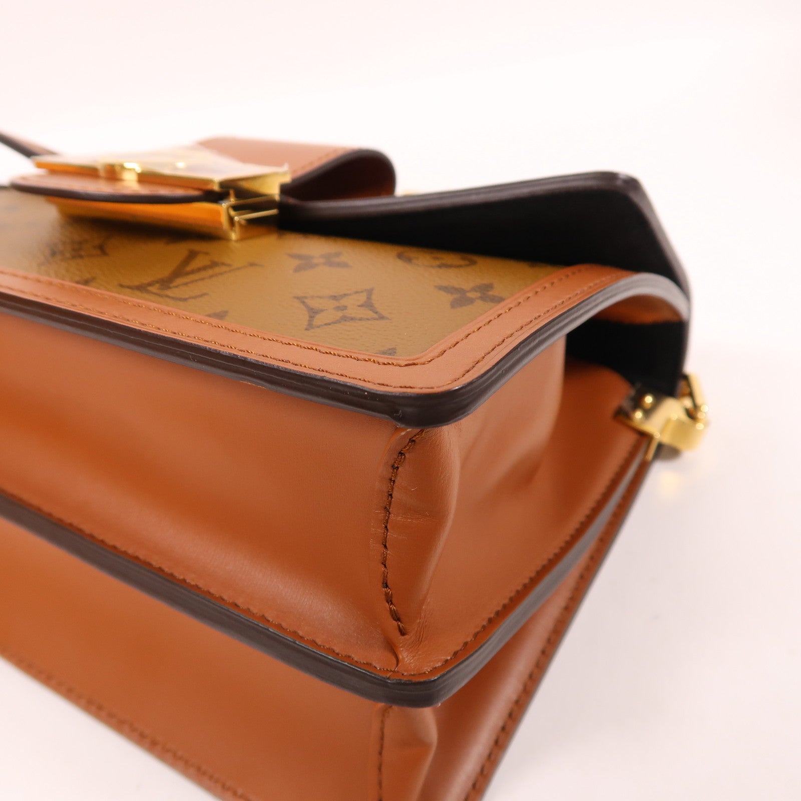 LOUIS VUITTON 【激減優惠】Monogram/Monogram Reverse Dauphine MM金扣手挽肩背兩用袋