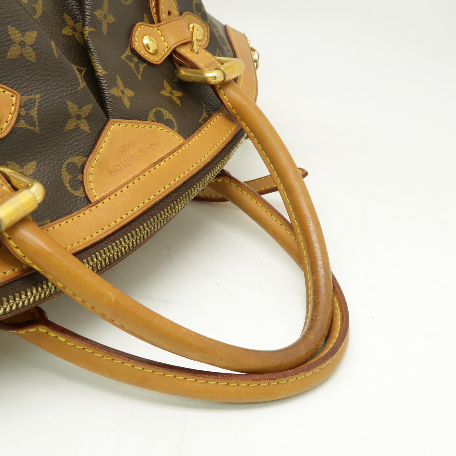 LOUIS VUITTON 【激減優惠】Monogram Tivoli GM金扣手挽袋啡色