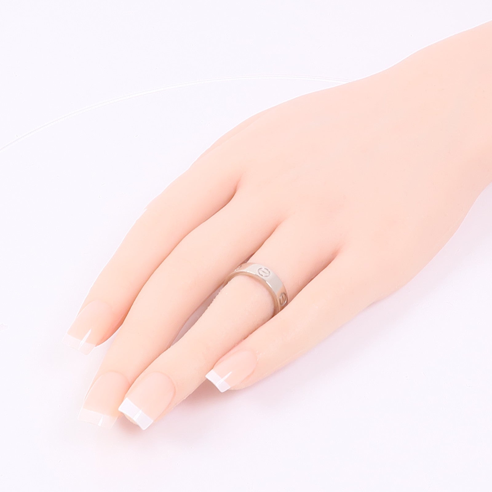 CARTIER 18K白金Love Ring戒指Cartier#53/US#6.25
