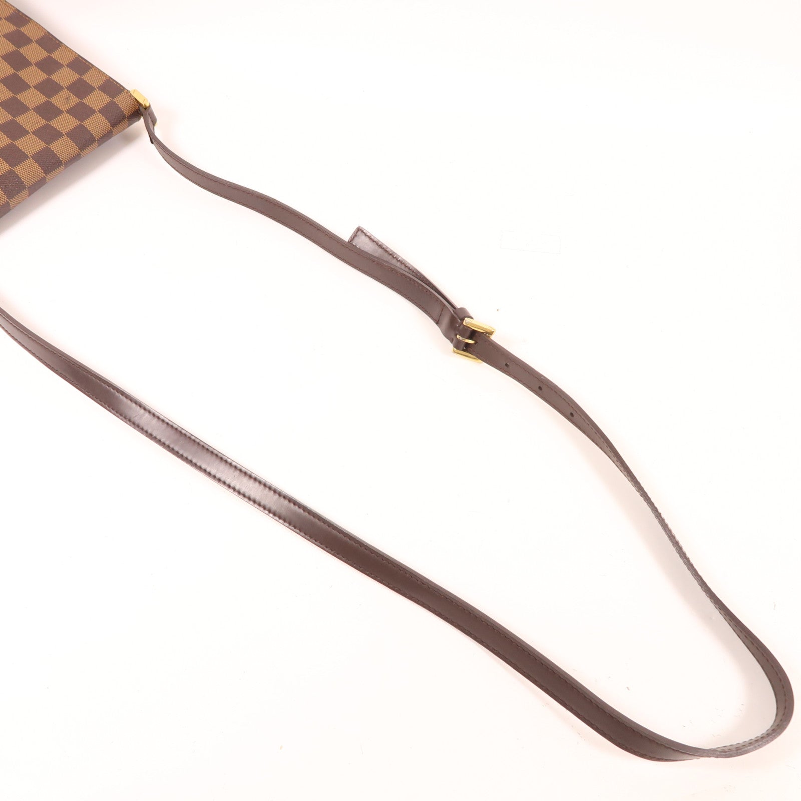 LOUIS VUITTON Damier Musette Salsa金扣肩背袋棕色