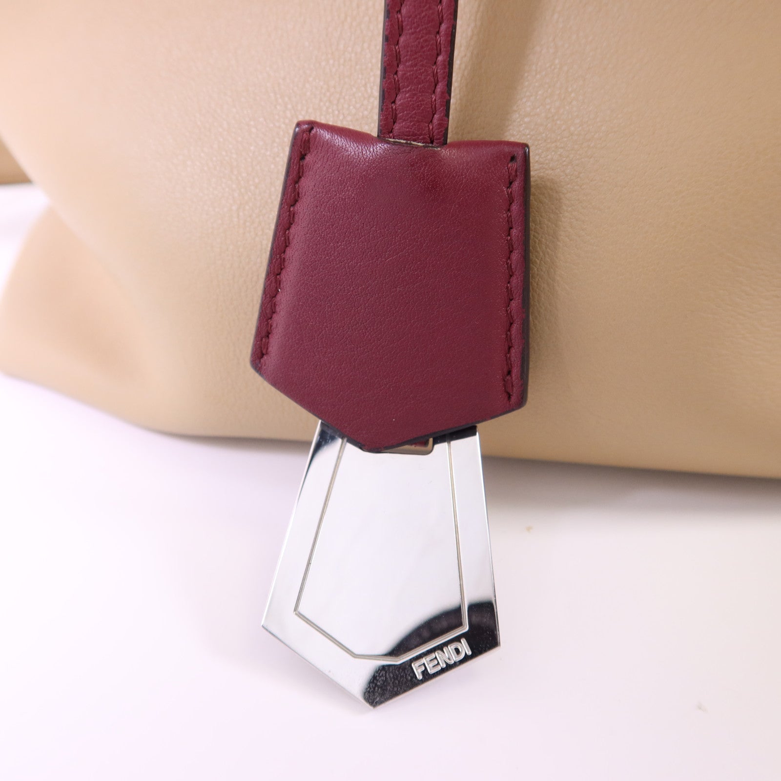 FENDI 牛皮皮革By The Way銀扣手挽肩背兩用袋